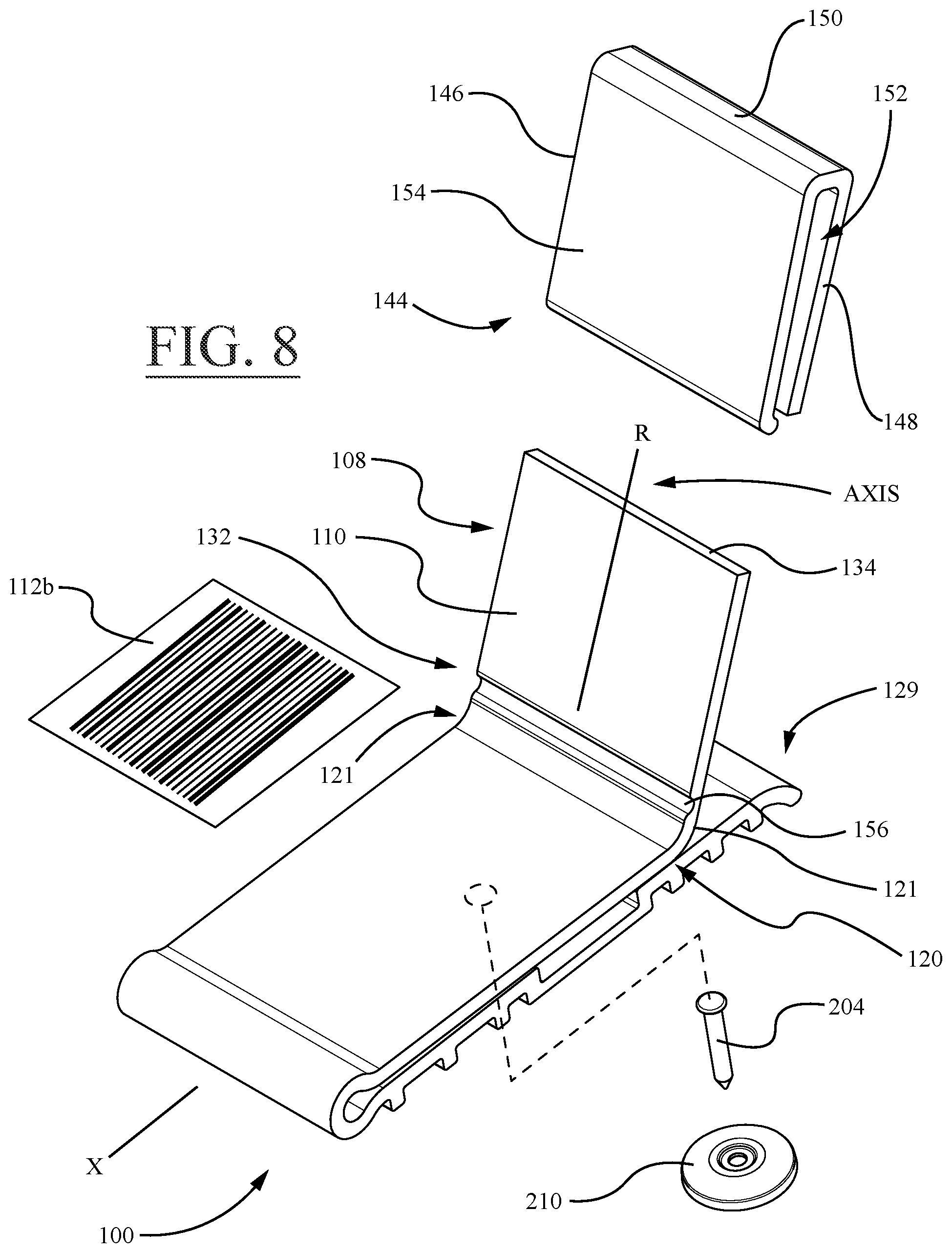 Patent US12579911 Figure 5 – Roof shingle damage identification clip, system, and methods