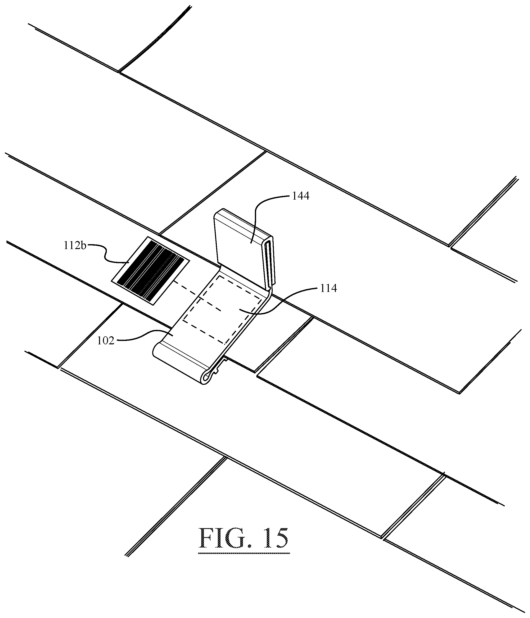 Patent US12579911 Figure 11 – Roof shingle damage identification clip, system, and methods