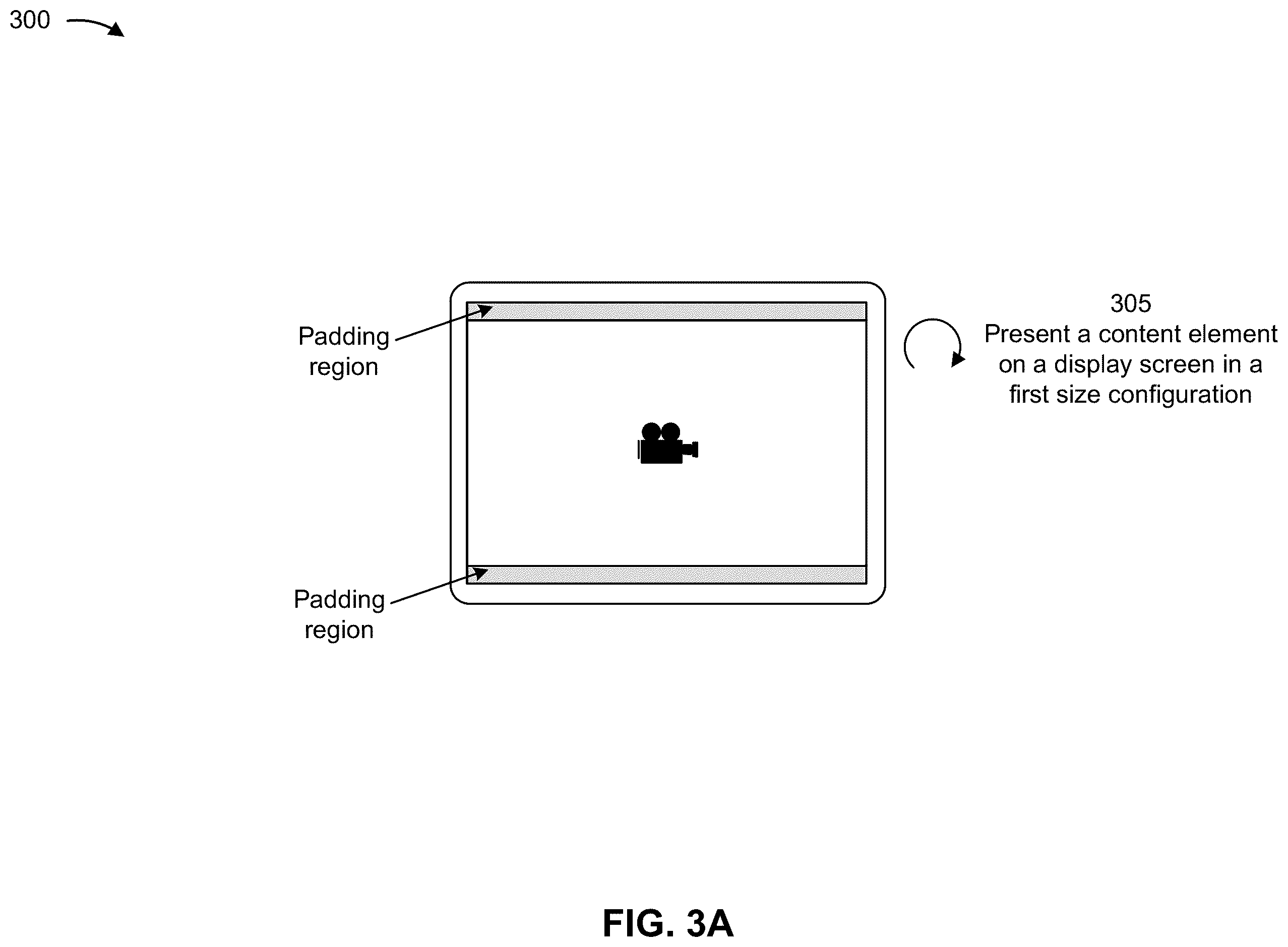 Patent US12579920 Figure 3 – Adapting a user interface responsive to screen size adjustment