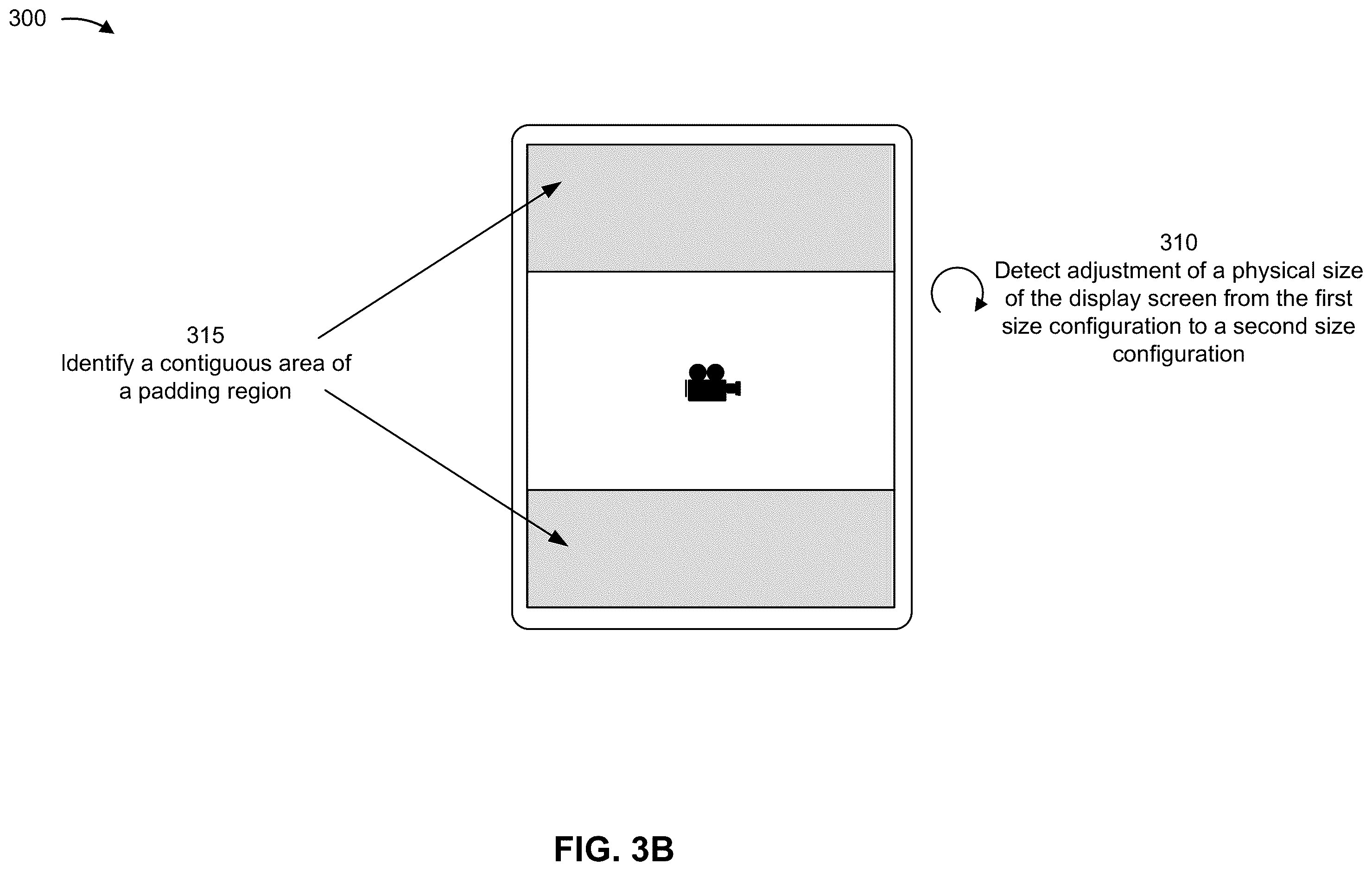 Patent US12579920 Figure 4 – Adapting a user interface responsive to screen size adjustment