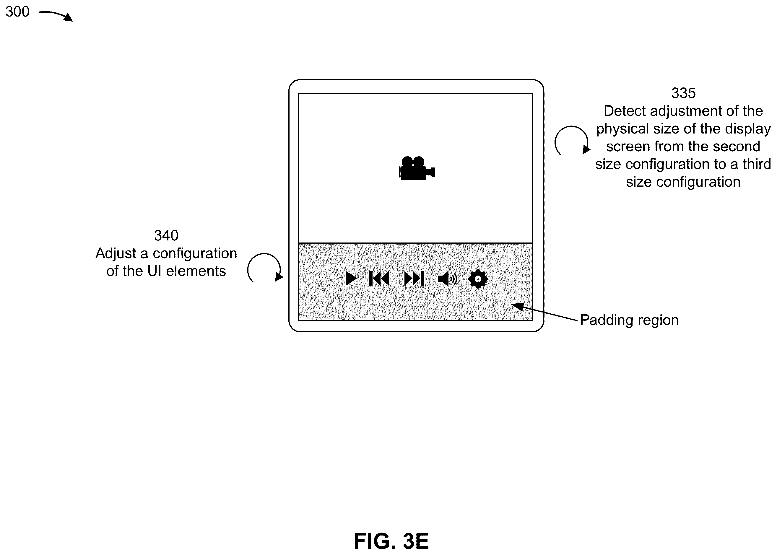 Patent US12579920 Figure 7 – Adapting a user interface responsive to screen size adjustment