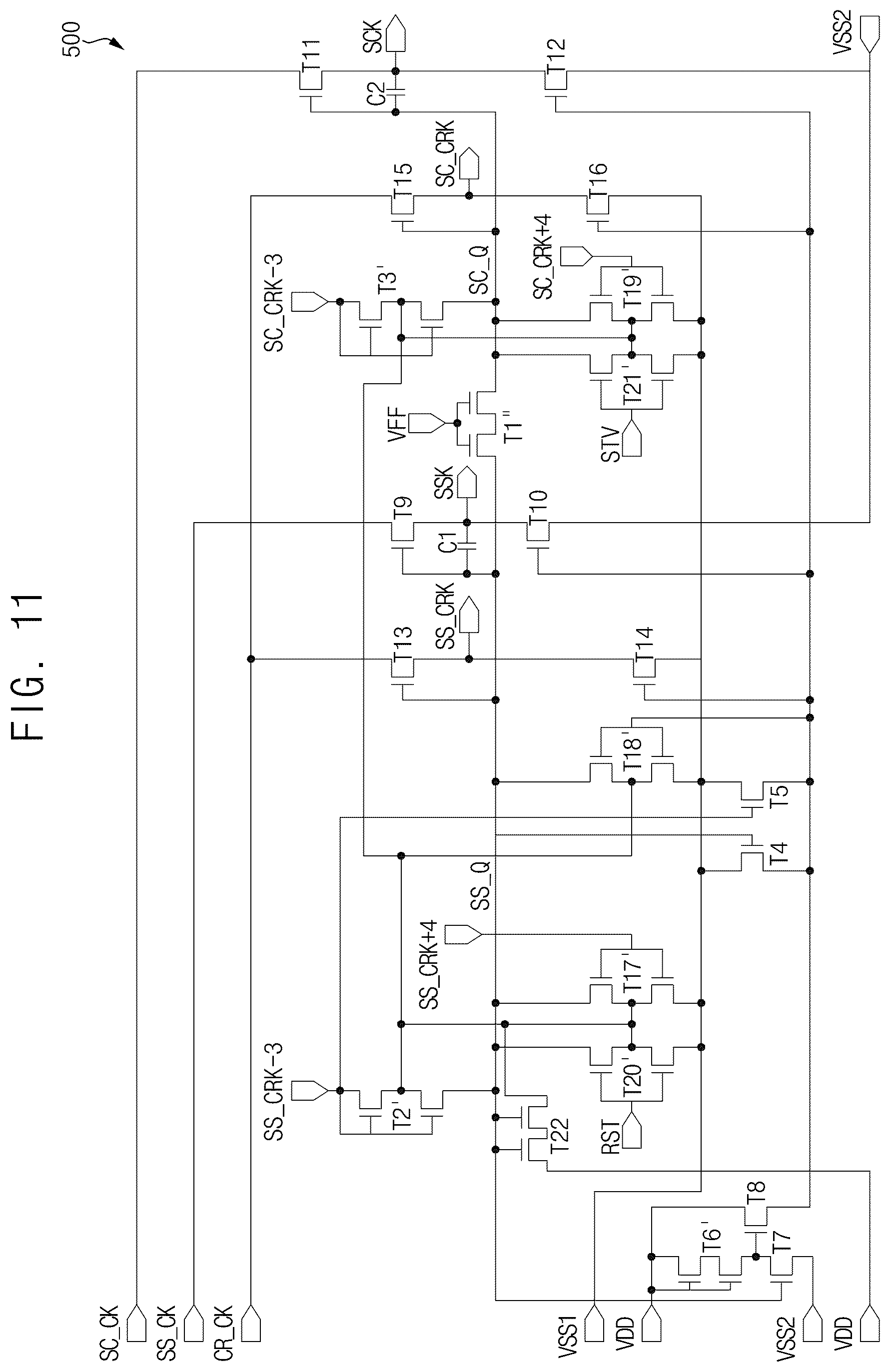 Patent US12579946 Figure 11 – Gate driver and display device
