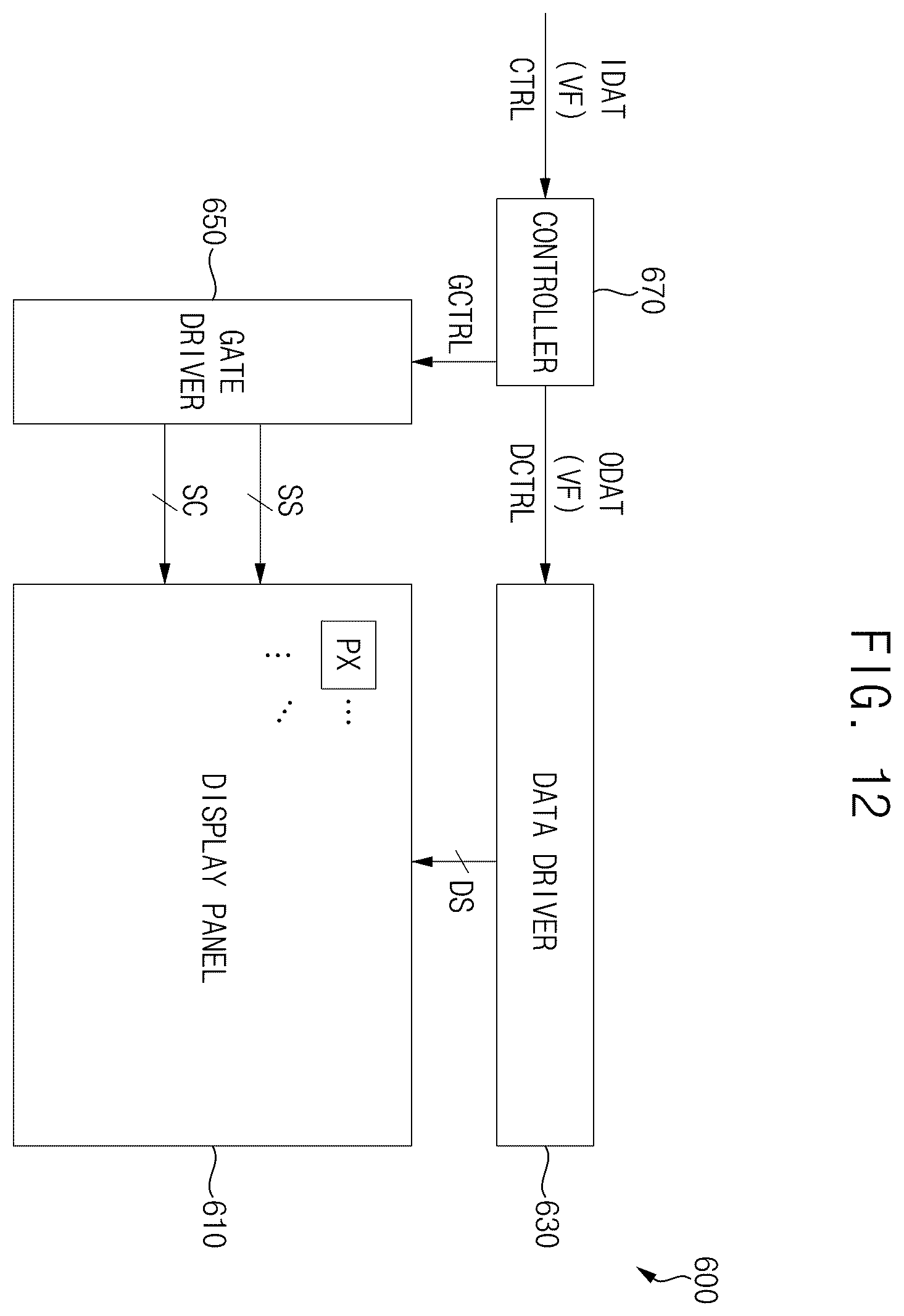 Patent US12579946 Figure 12 – Gate driver and display device