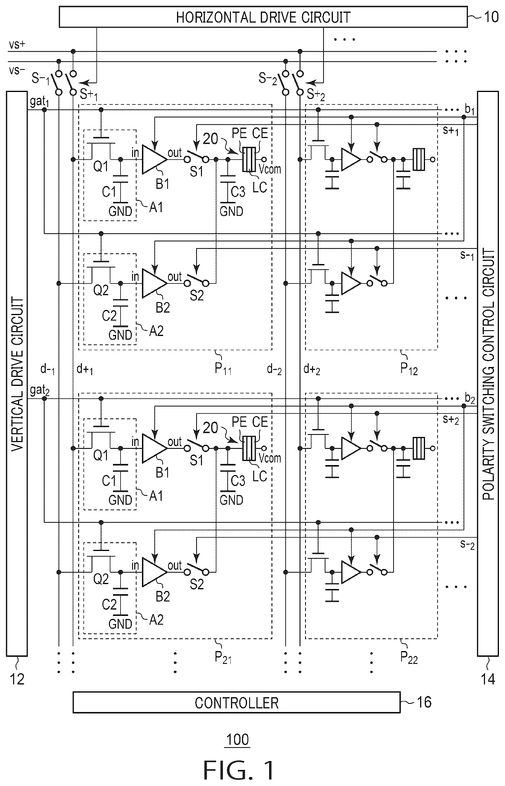 Patent US12579954 Figure 1 – Liquid display apparatus and control method
