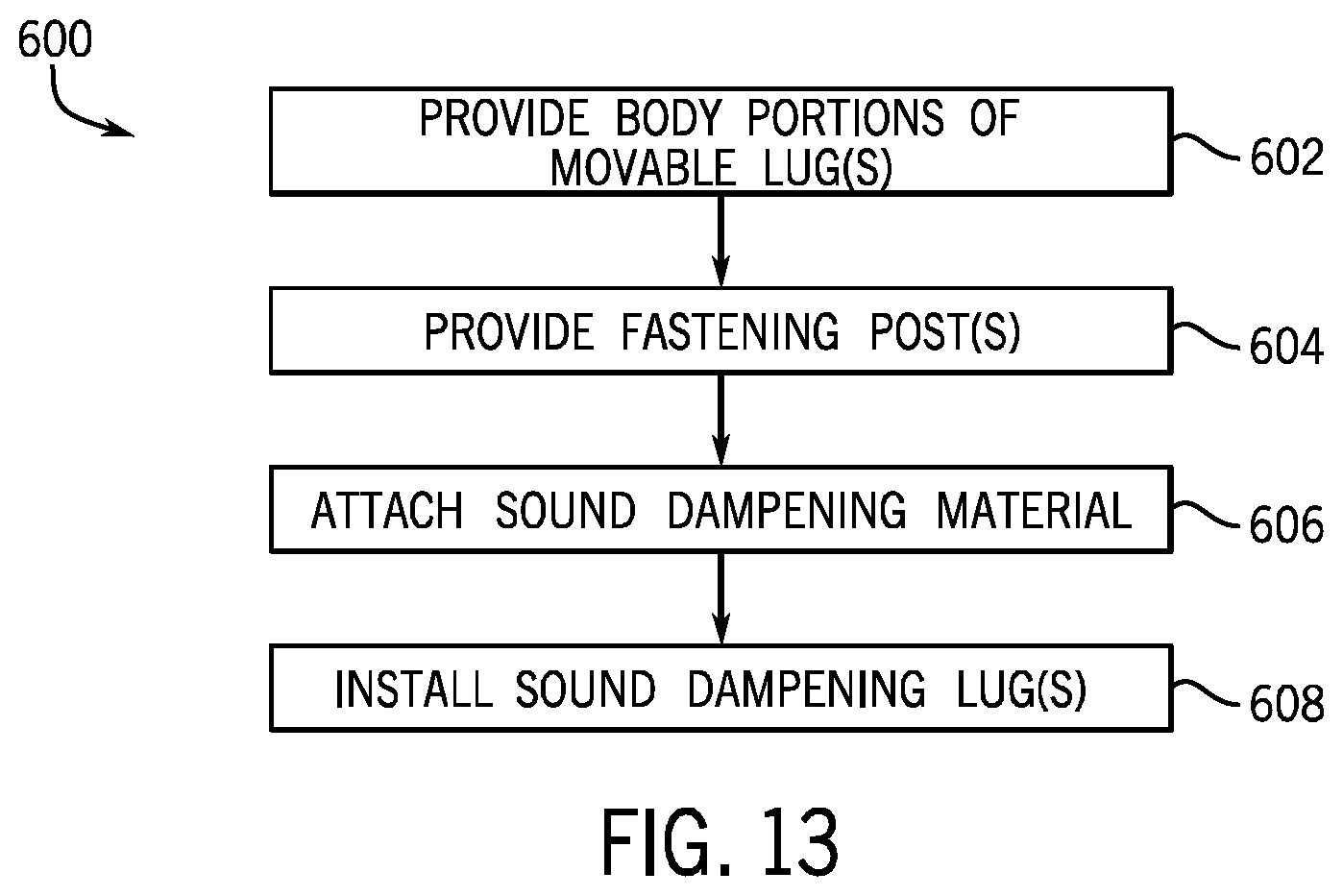 Patent US12579963 Figure 7 – Sound dampening swiveling lugs for waste disposer