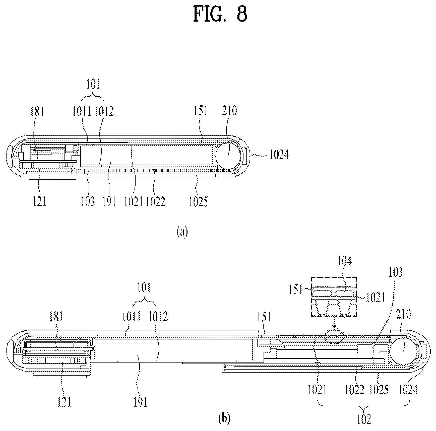 Patent US12581000 Figure 8 – Mobile terminal