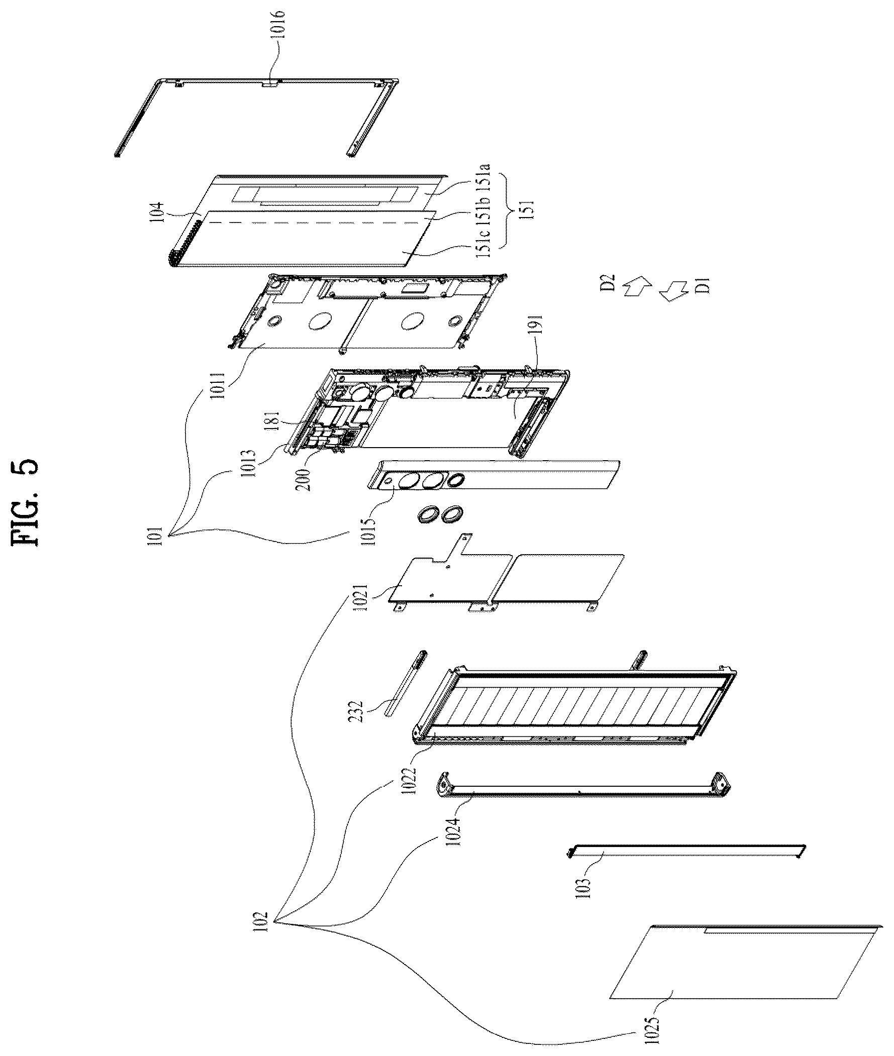 Patent US12581001 Figure 5 – Mobile terminal