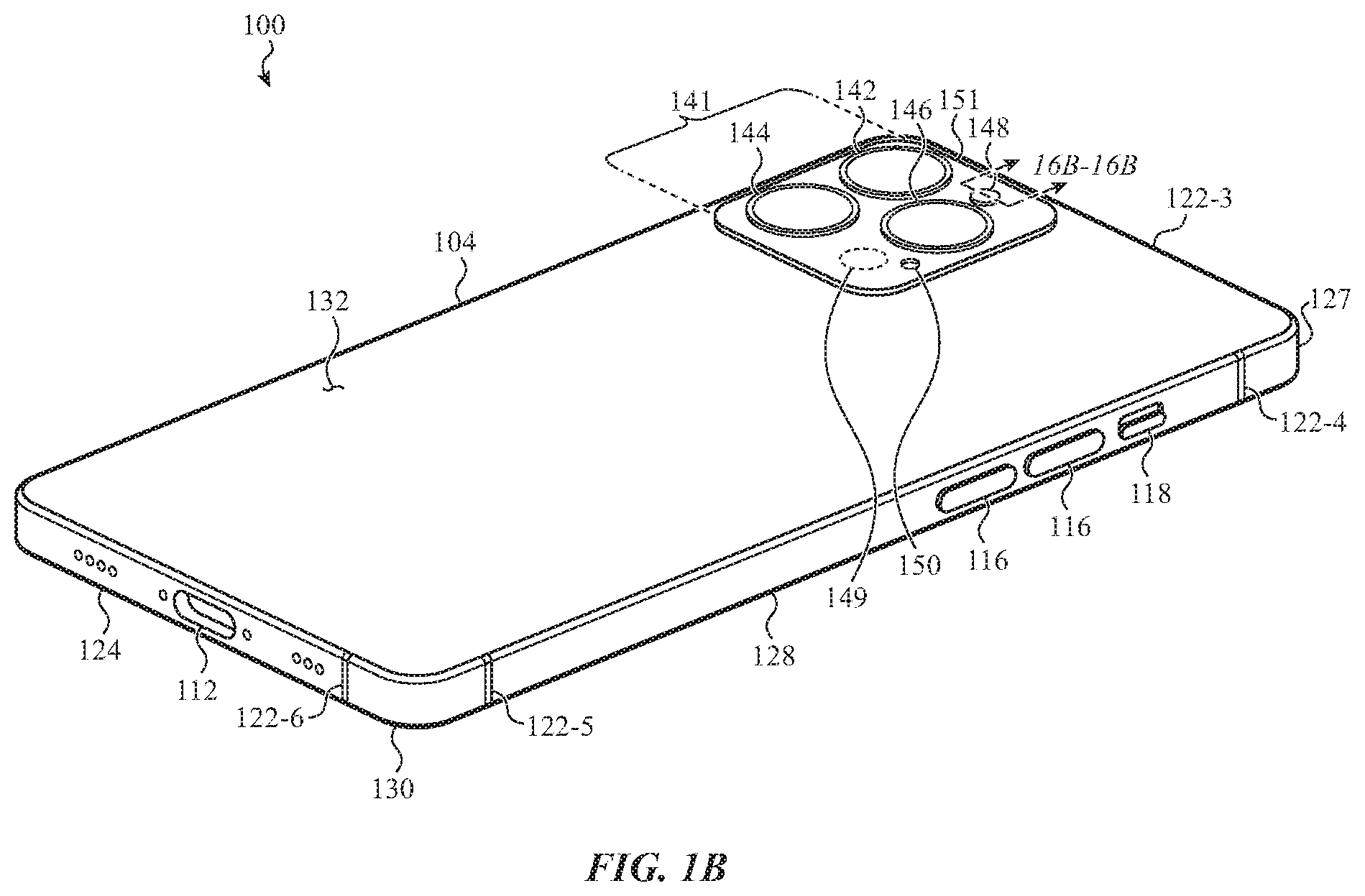 Patent US12581003 Figure 2 – Handheld electronic device