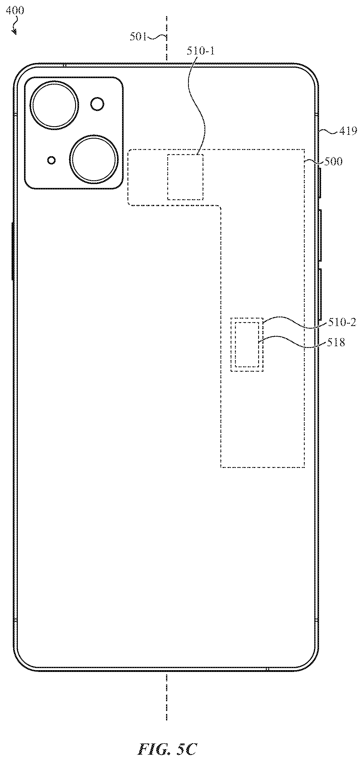 Patent US12581003 Figure 12 – Handheld electronic device