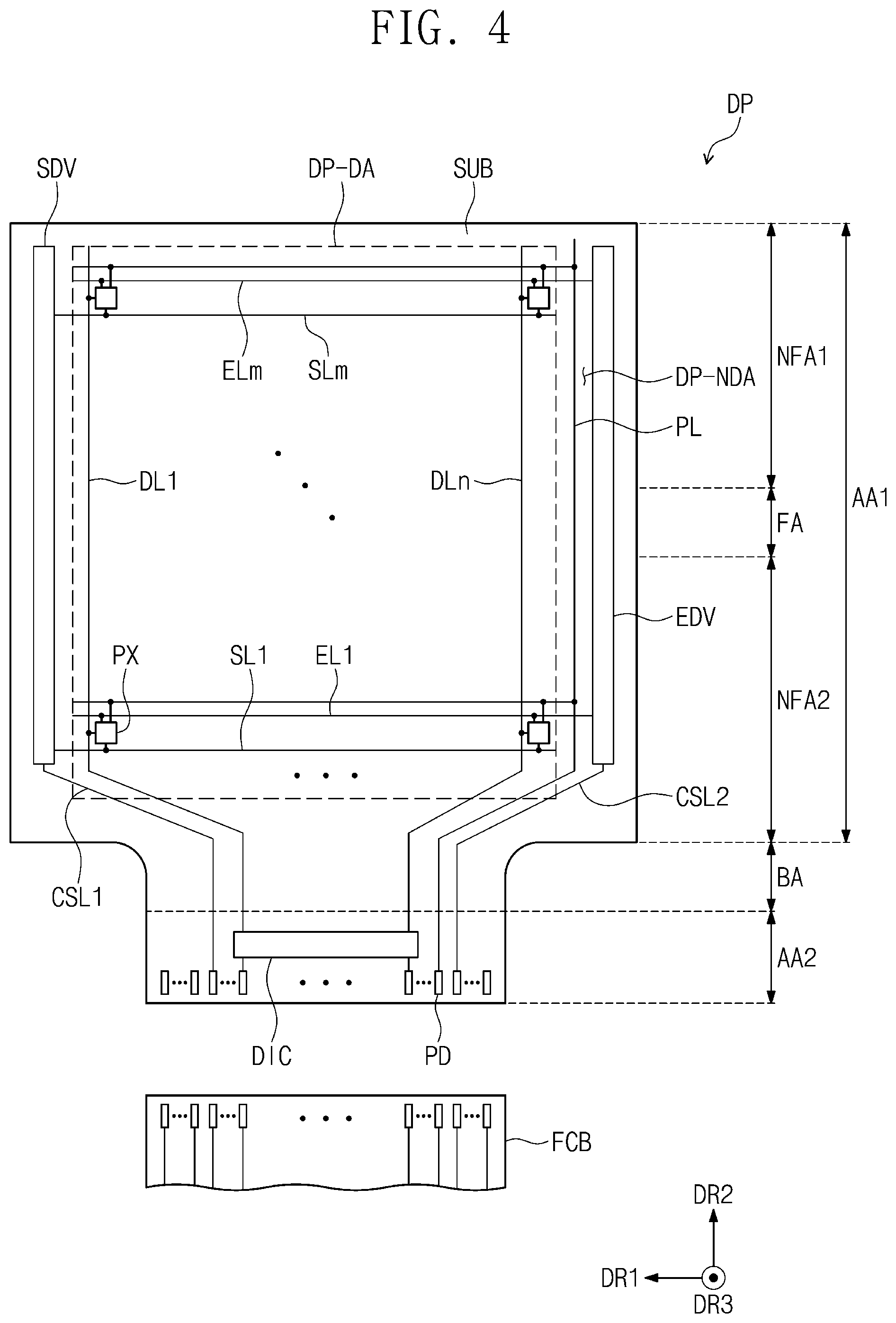 Patent US12581005 Figure 4 – Display device