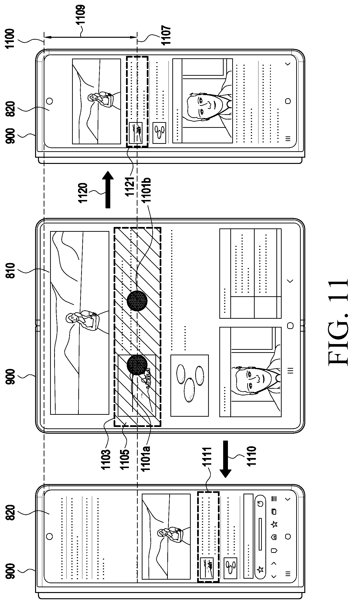 Patent US12581010 Figure 12 – Method for processing content and electronic device supporting the same