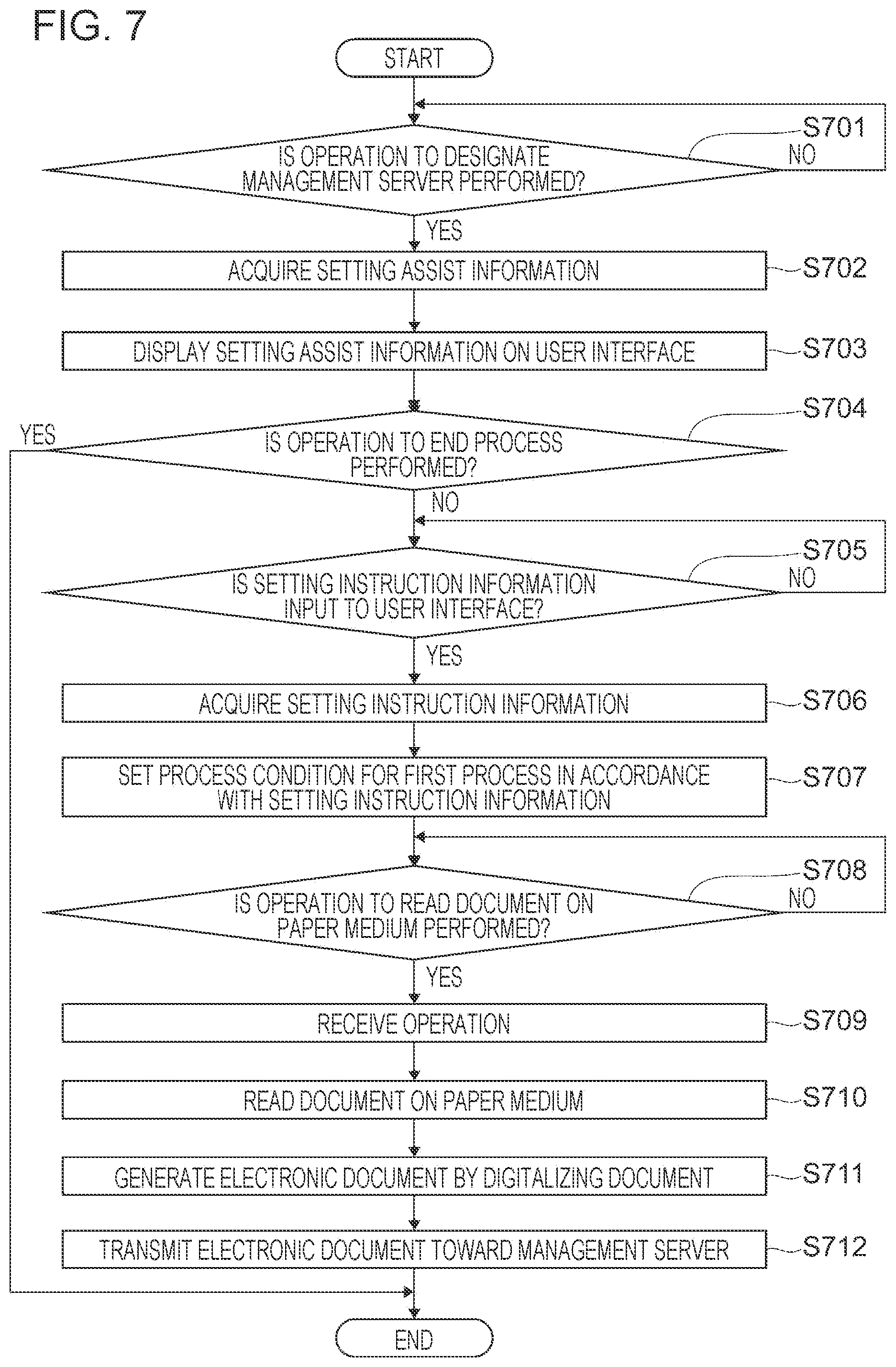 Patent US12581018 Figure 7 – Information processing system, method, and non-transitory computer readable medium