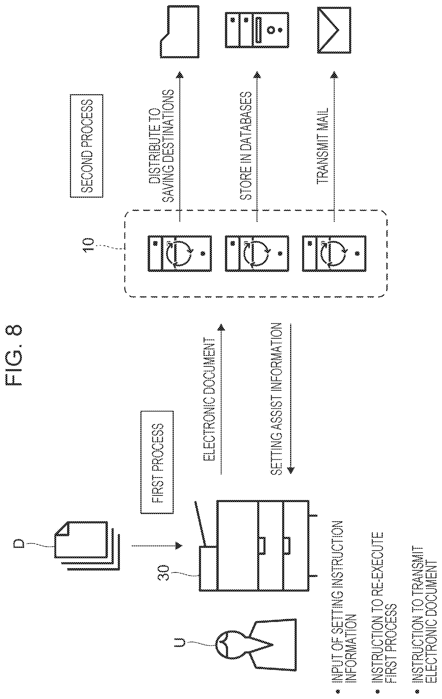 Patent US12581018 Figure 8 – Information processing system, method, and non-transitory computer readable medium