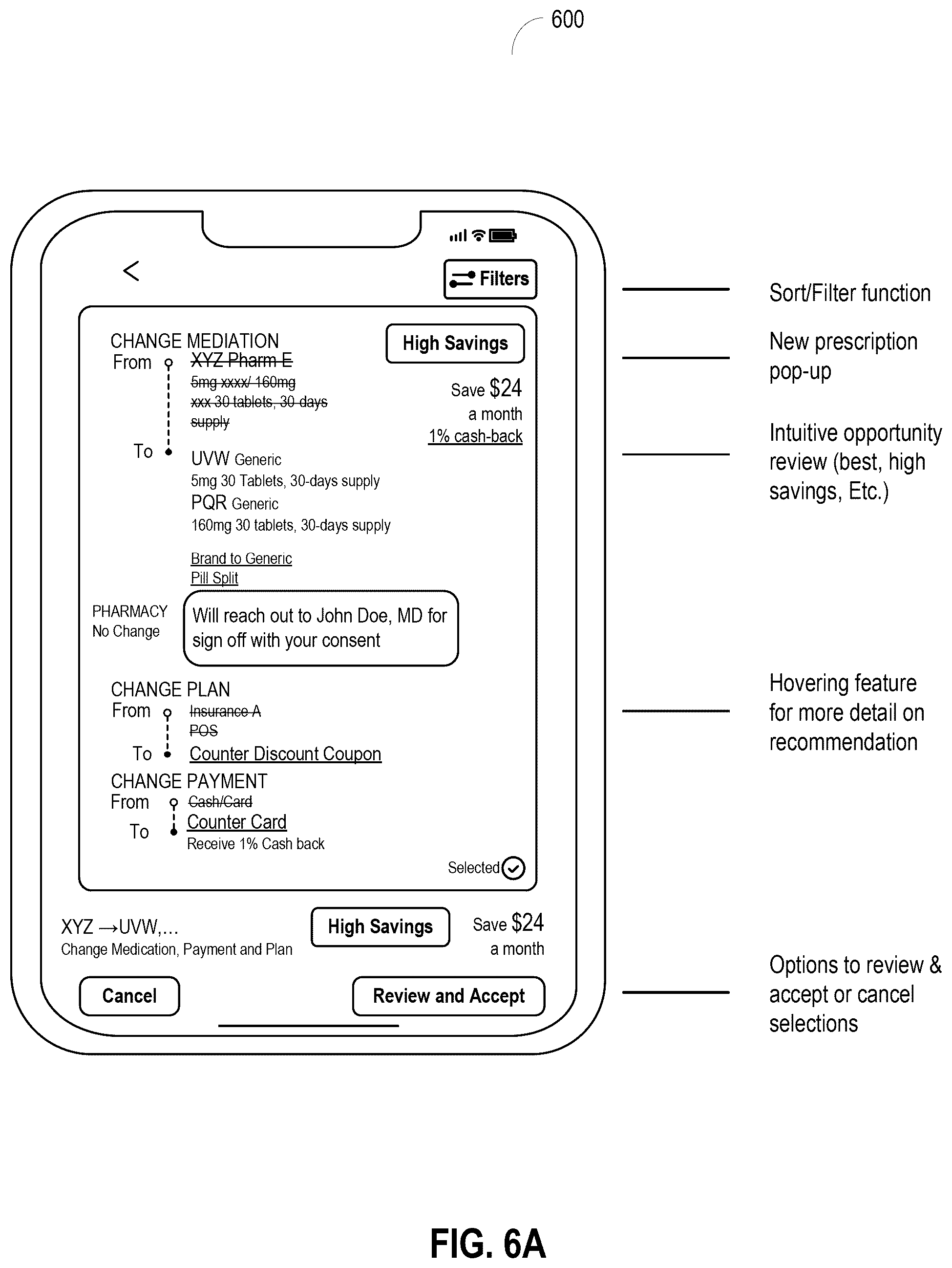 Patent US12581019 Figure 6 – Systems and methods for querying databases of claims