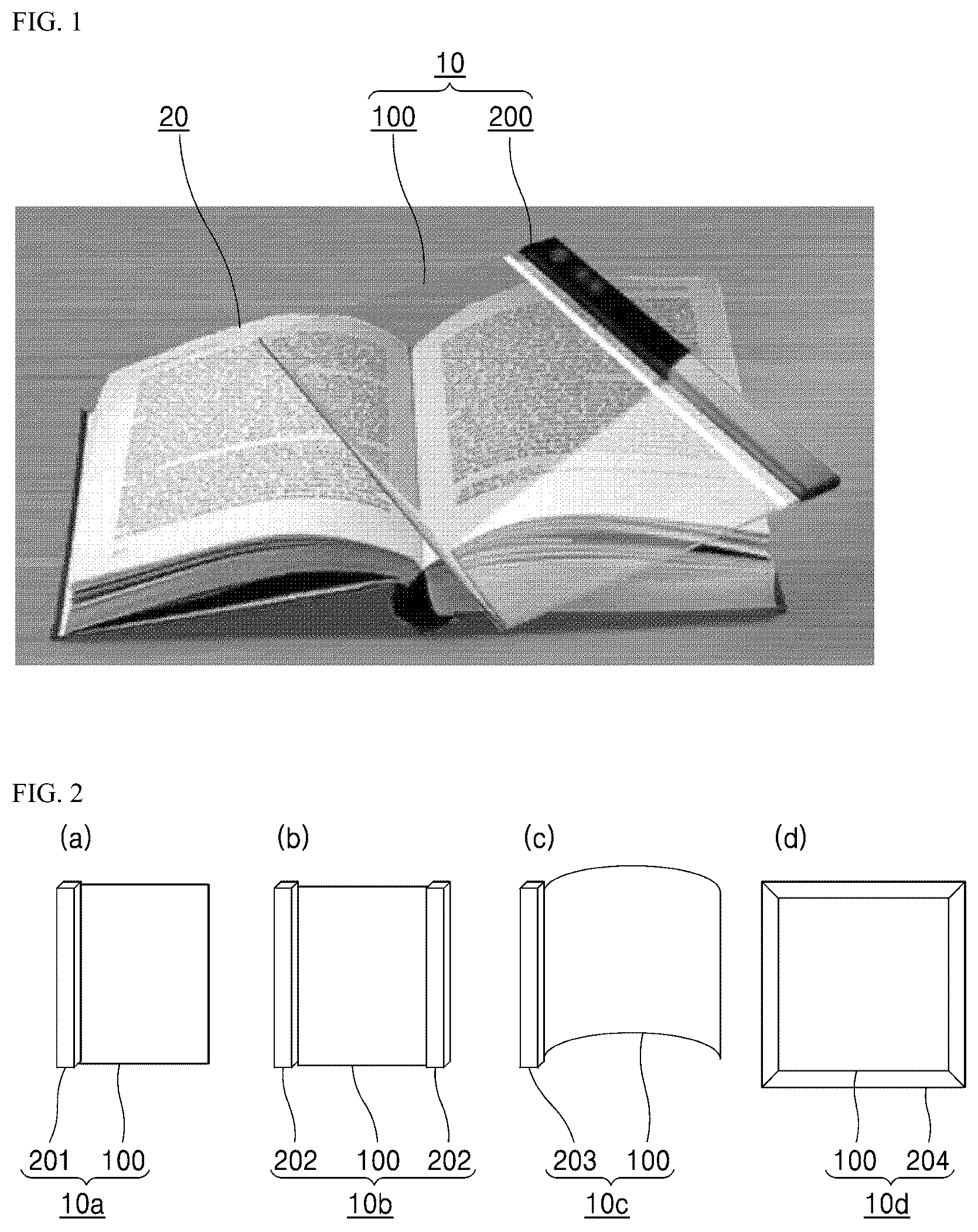 Patent US12581021 Figure 1 – Flat panel and scanning device comprising the same