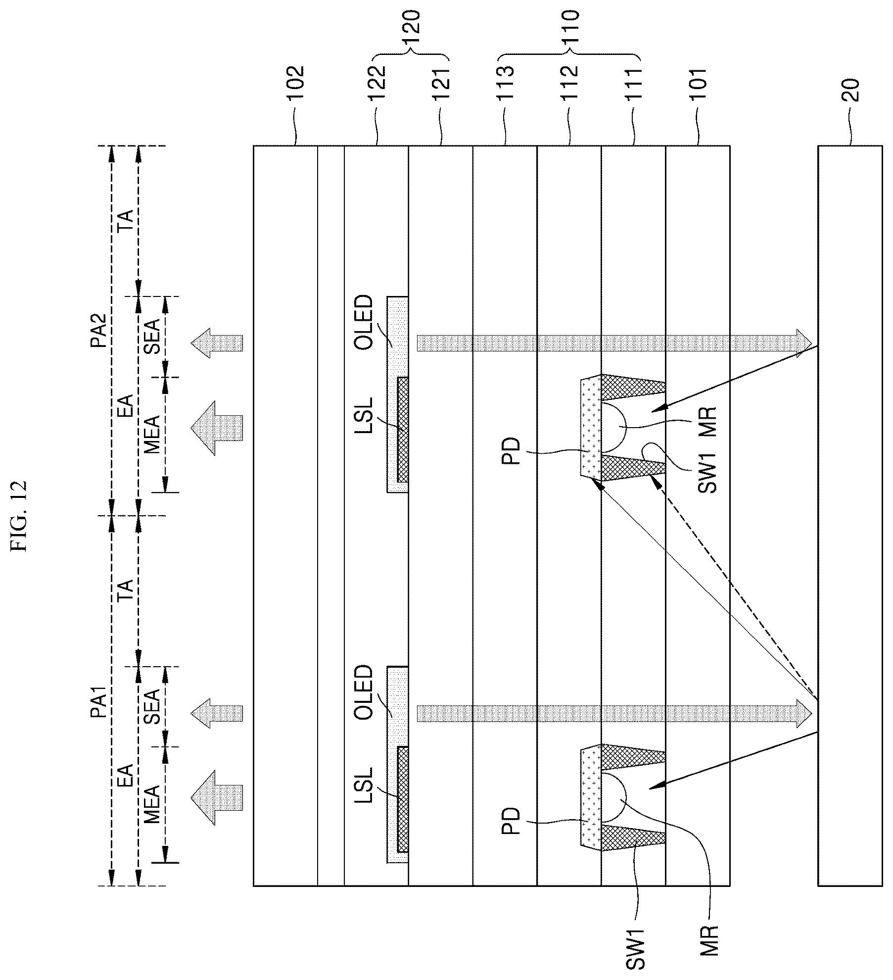 Patent US12581021 Figure 9 – Flat panel and scanning device comprising the same
