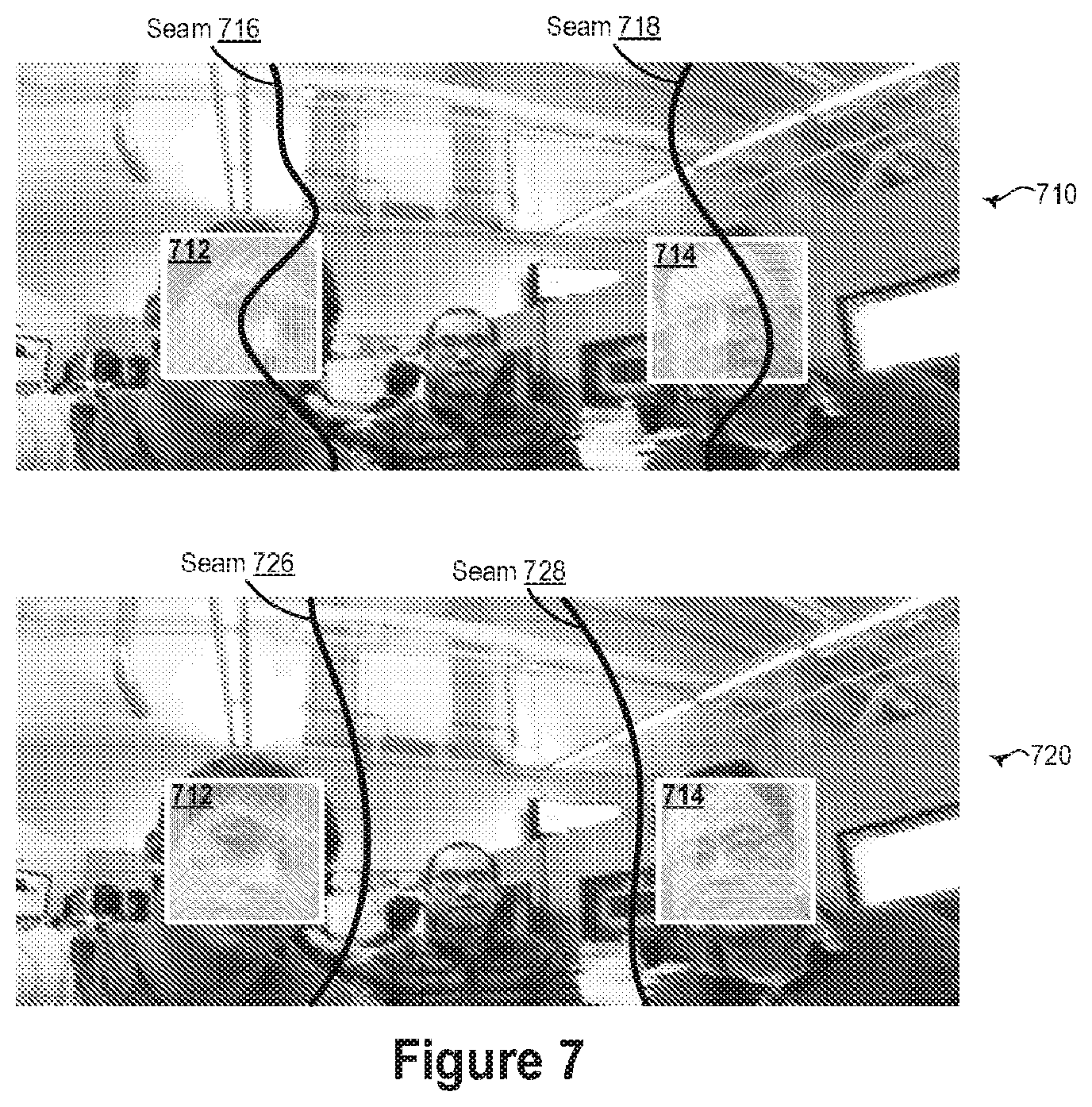 Patent US12581025 Figure 7 – Panorama generation with mobile camera