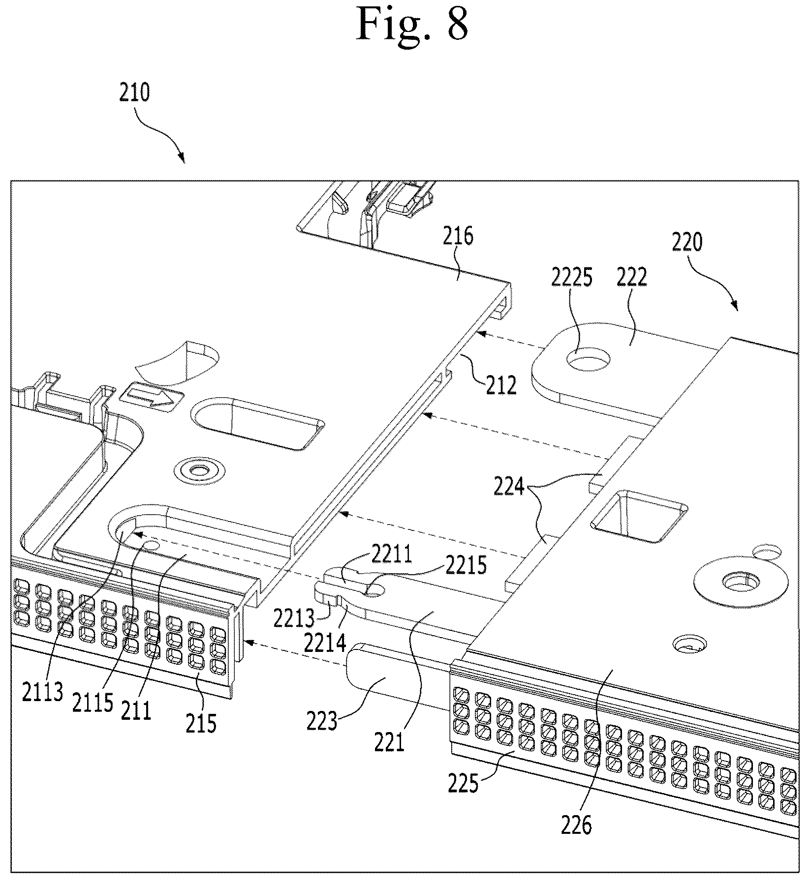 Patent US12581027 Figure 8 – Display device