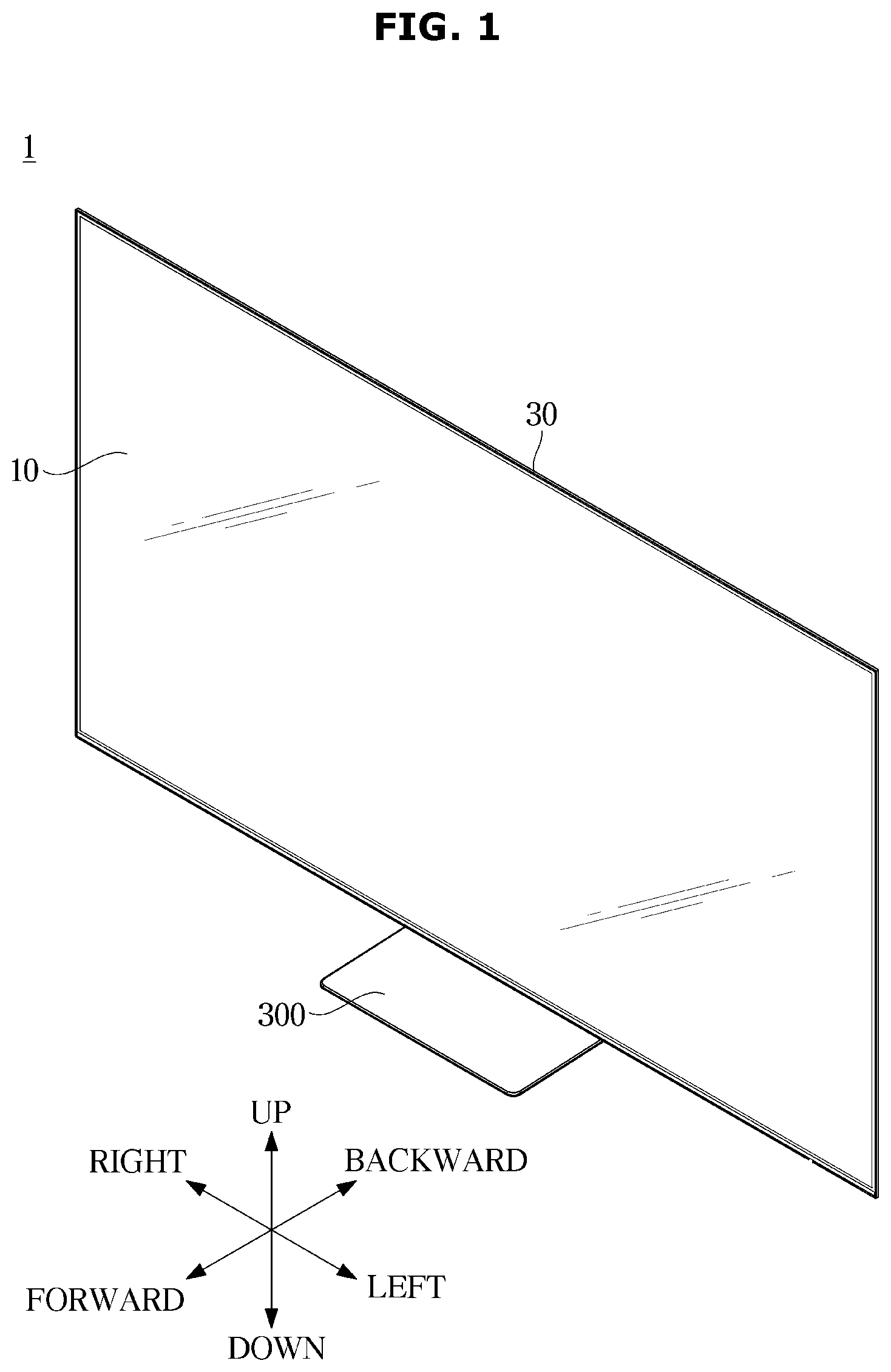 Patent US12581028 Figure 1 – Display apparatus