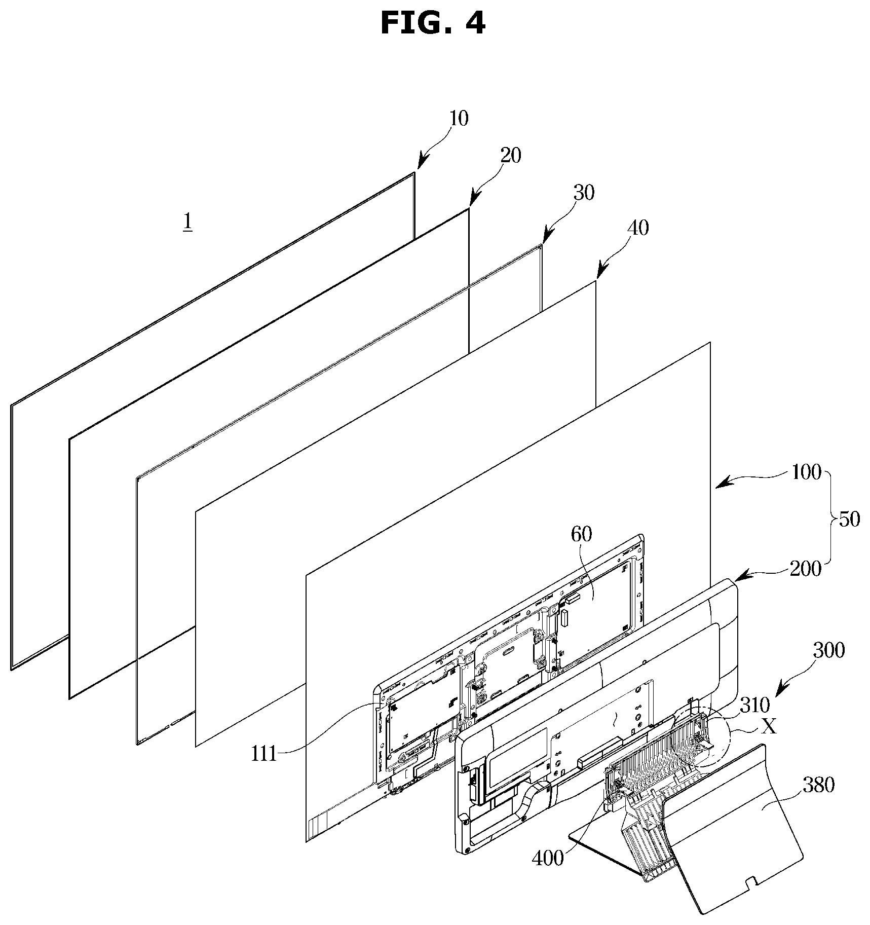 Patent US12581028 Figure 4 – Display apparatus