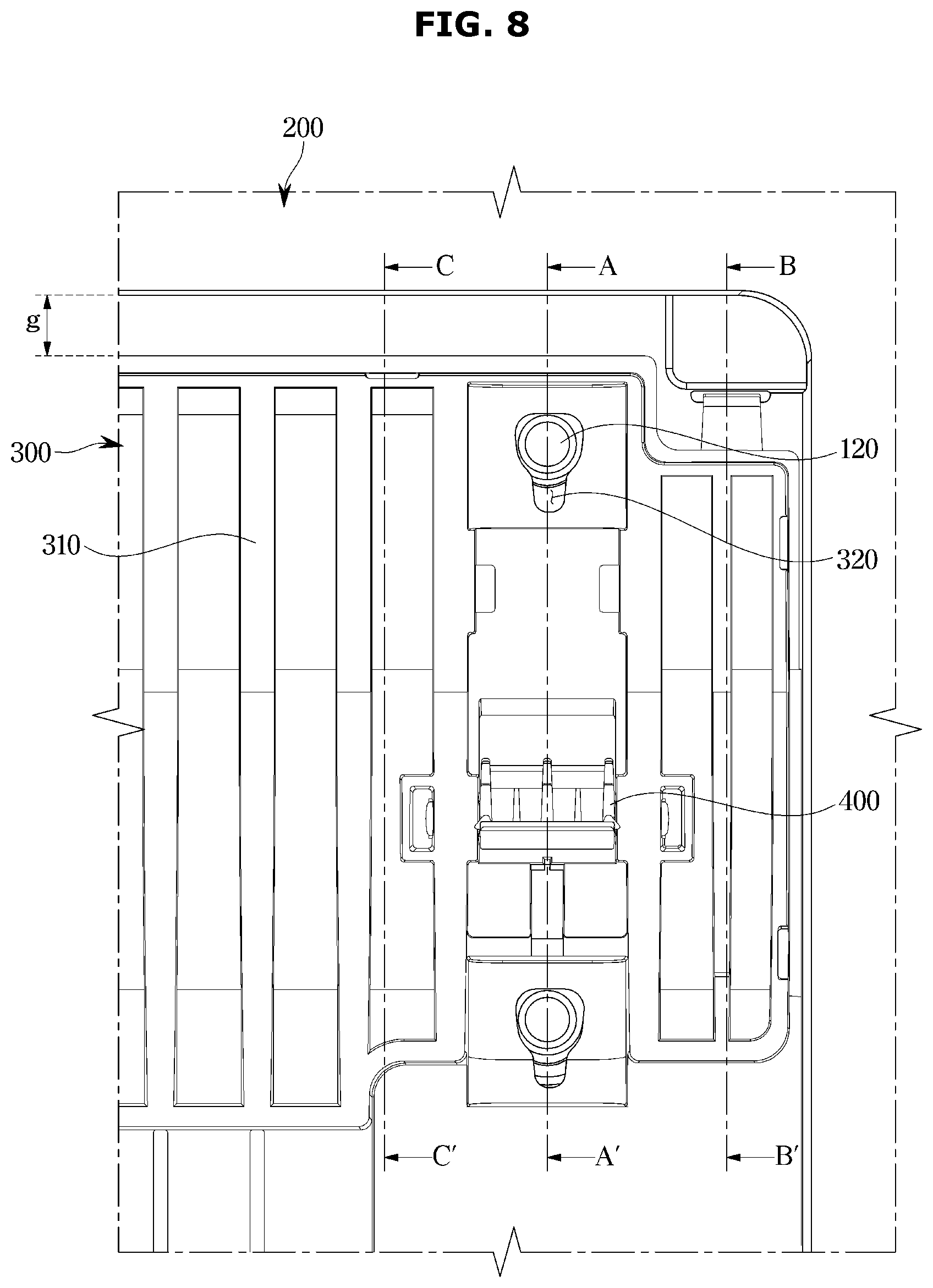 Patent US12581028 Figure 8 – Display apparatus