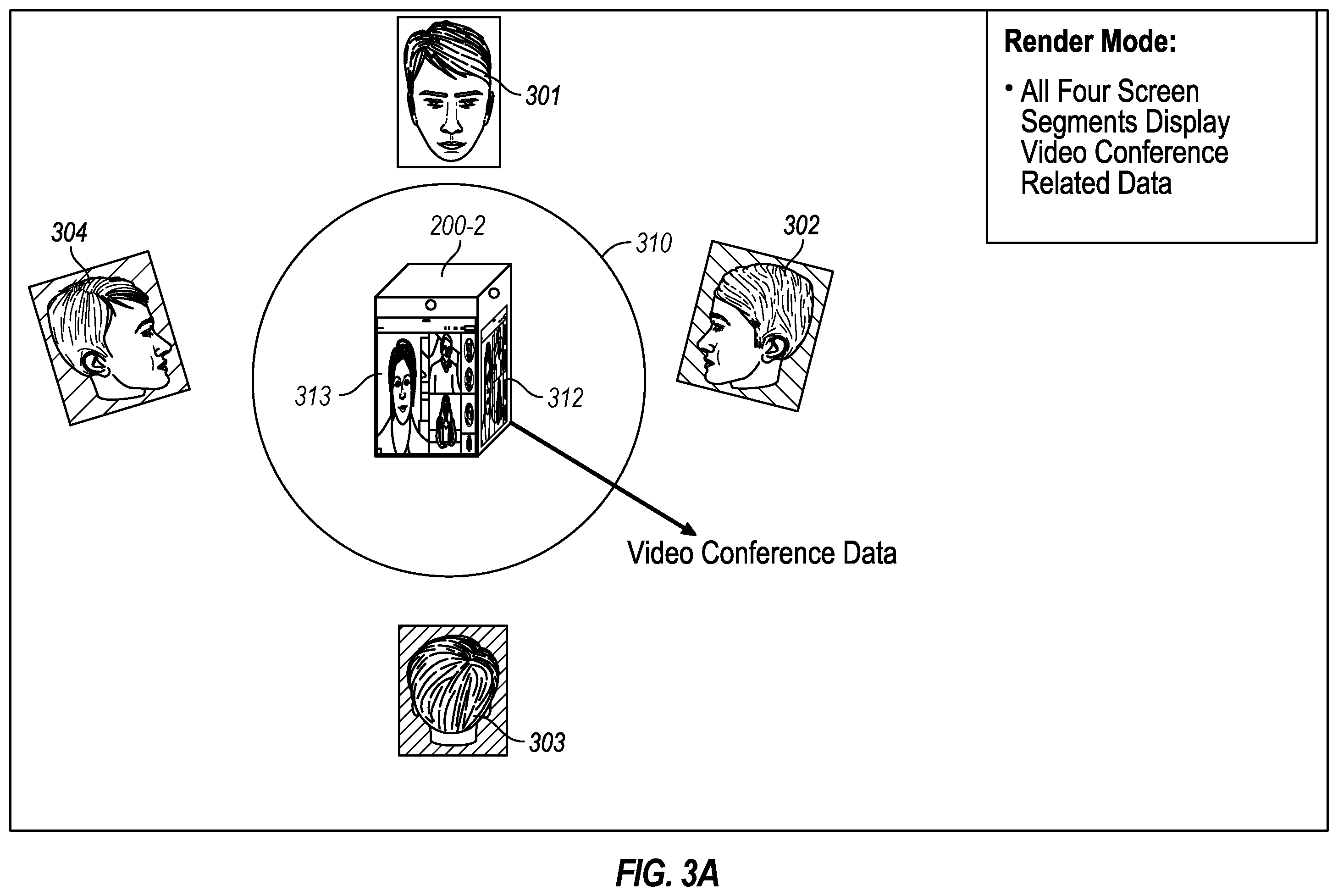 Patent US12581034 Figure 4 – Convertible computing device with conference form factor