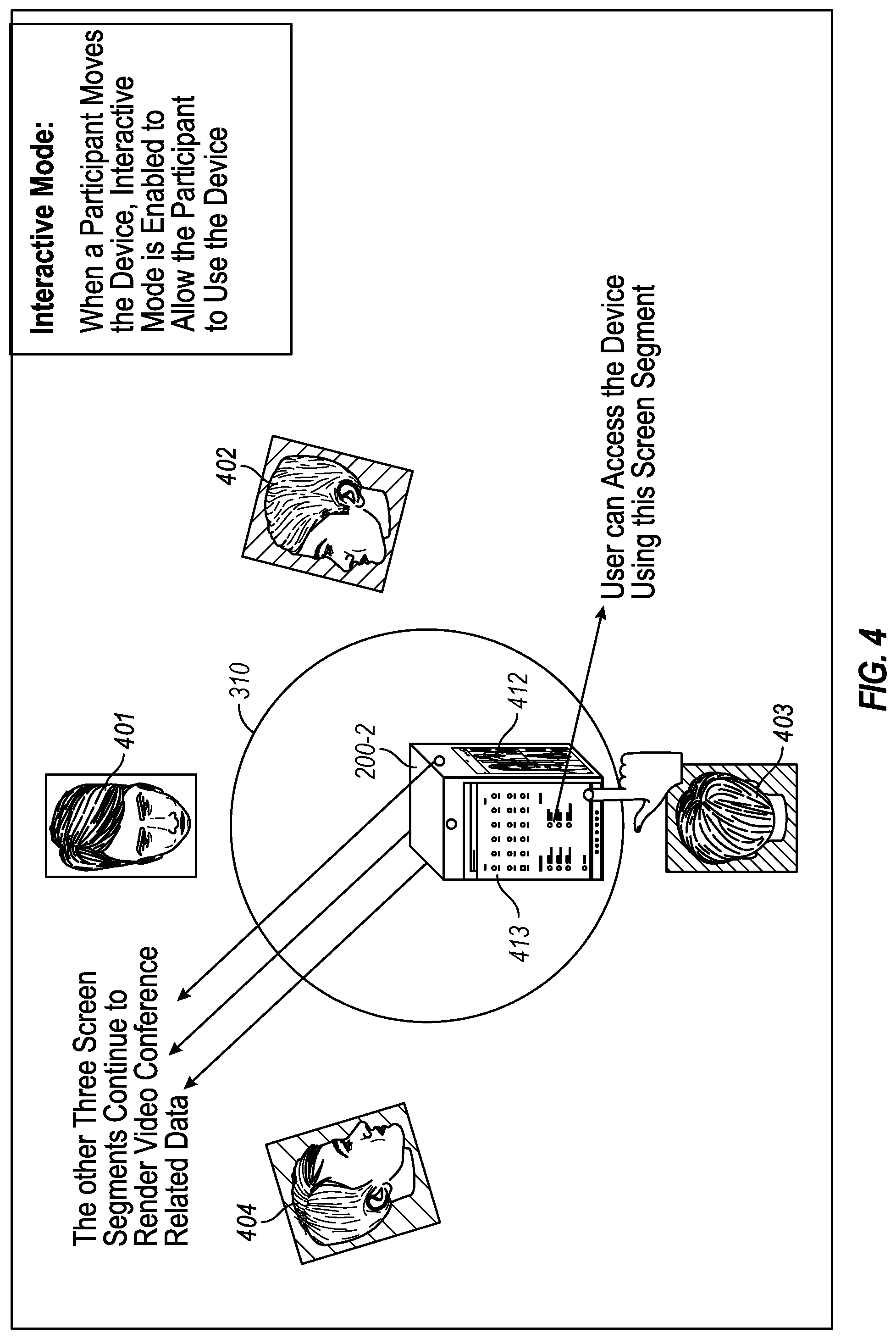 Patent US12581034 Figure 7 – Convertible computing device with conference form factor