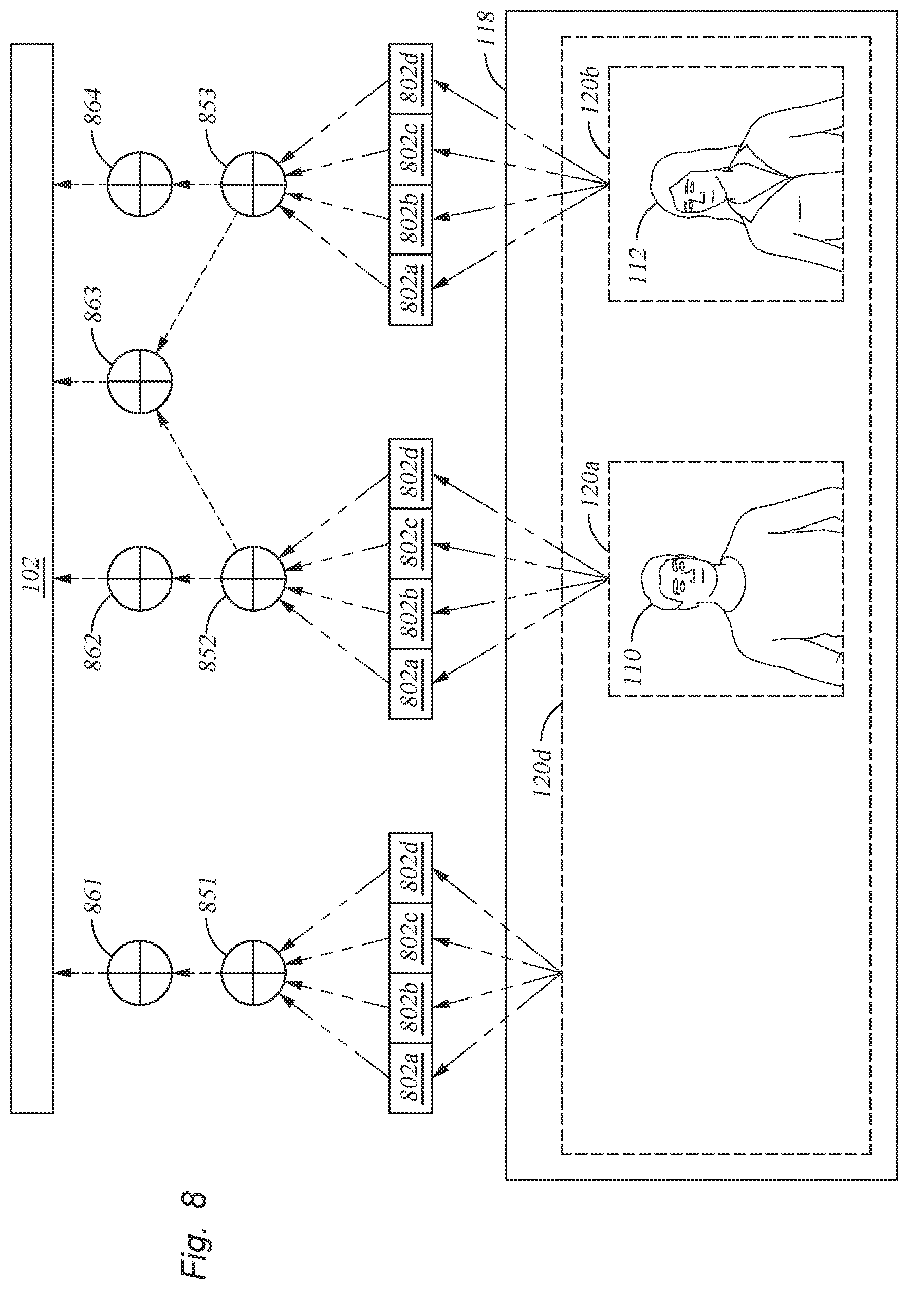 Patent US12581035 Figure 9 – Video conference with subtiling
