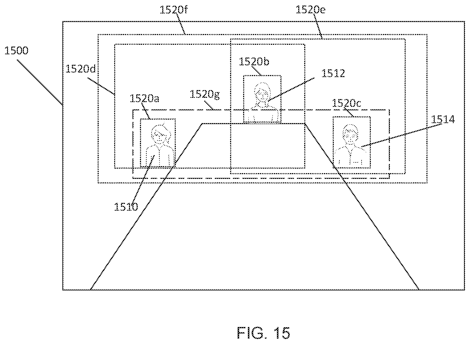 Patent US12581035 Figure 16 – Video conference with subtiling