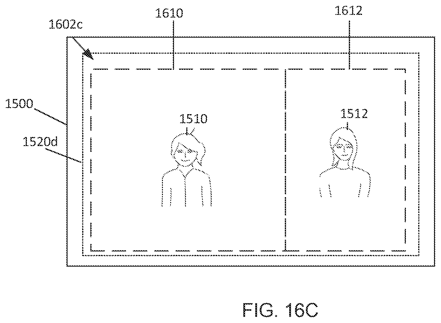 Patent US12581035 Figure 18 – Video conference with subtiling