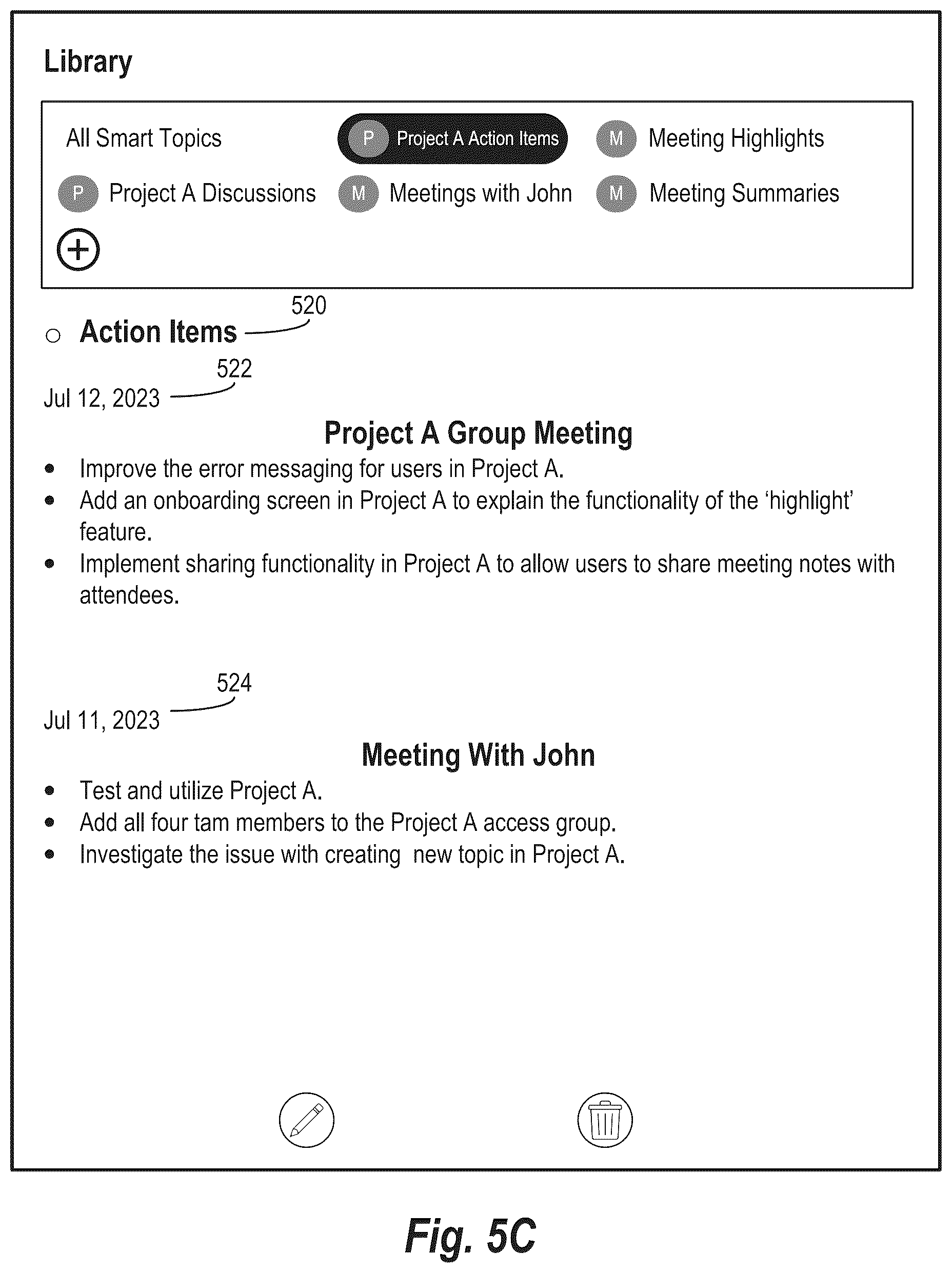 Patent US12581037 Figure 7 – Generating smart topics for video calls using a large language model and a context transformer engine