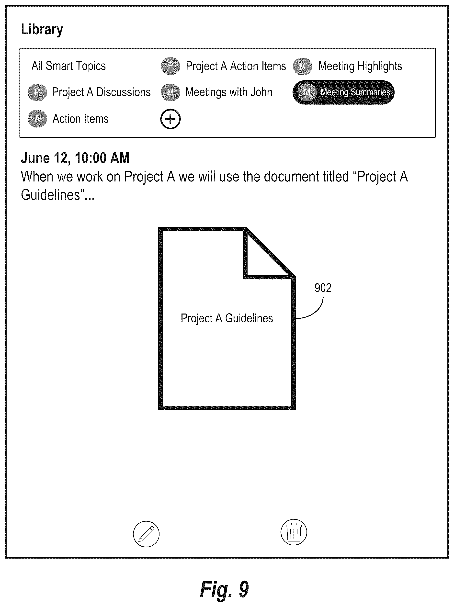Patent US12581037 Figure 16 – Generating smart topics for video calls using a large language model and a context transformer engine