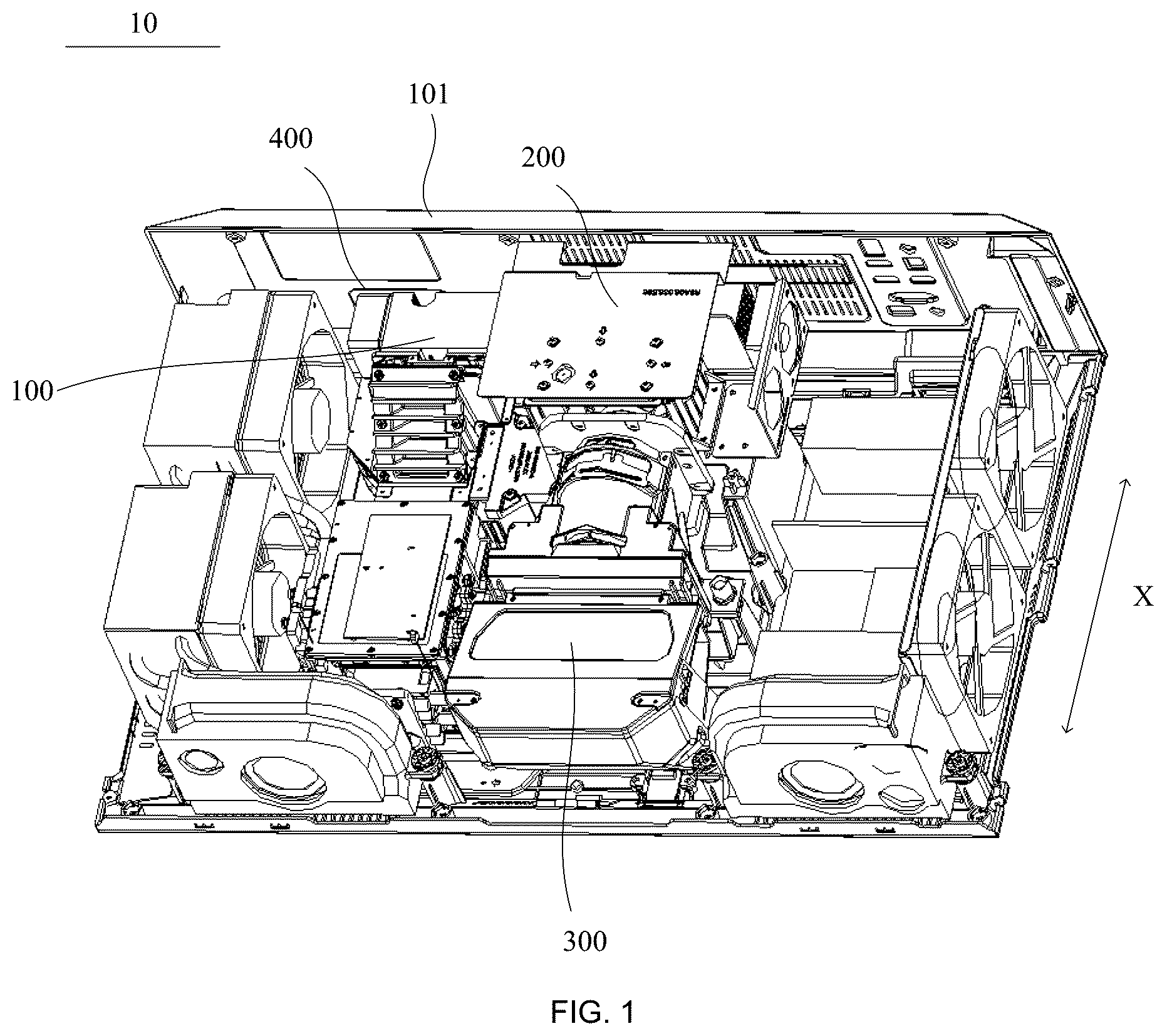 Patent US12581043 Figure 1 – Laser projection apparatus and laser projection display method