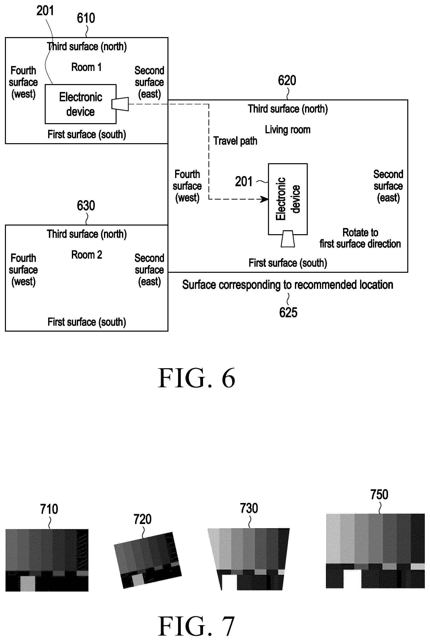 Patent US12581045 Figure 5 – Electronic device including projector for outputting beam and method of operating same