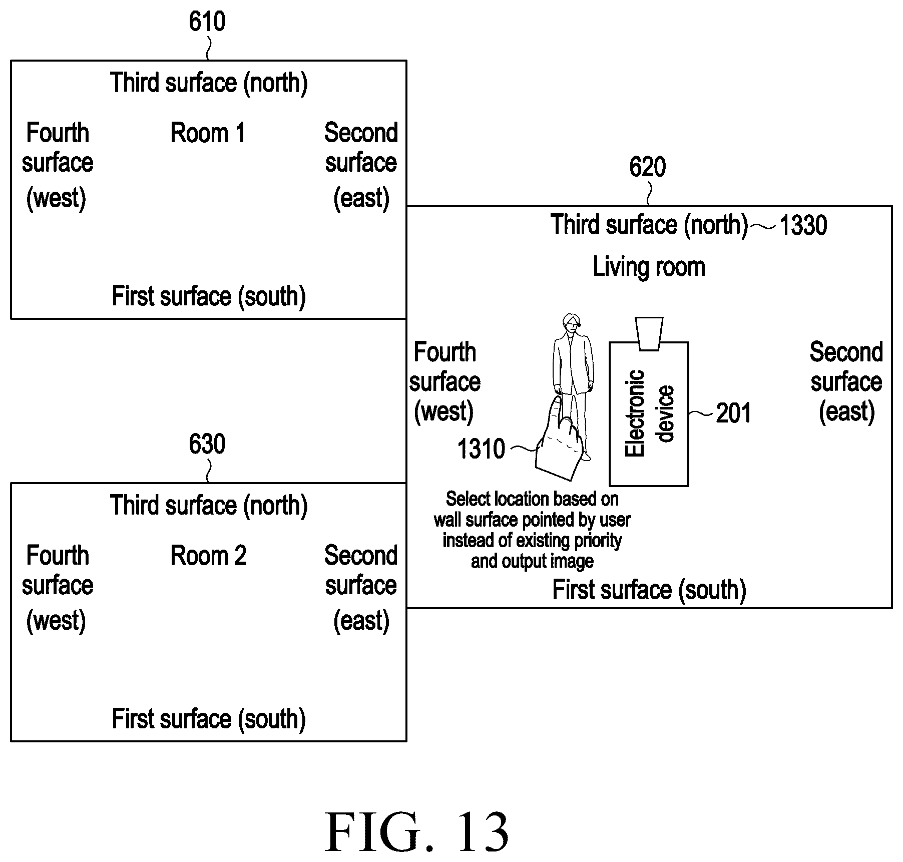 Patent US12581045 Figure 10 – Electronic device including projector for outputting beam and method of operating same