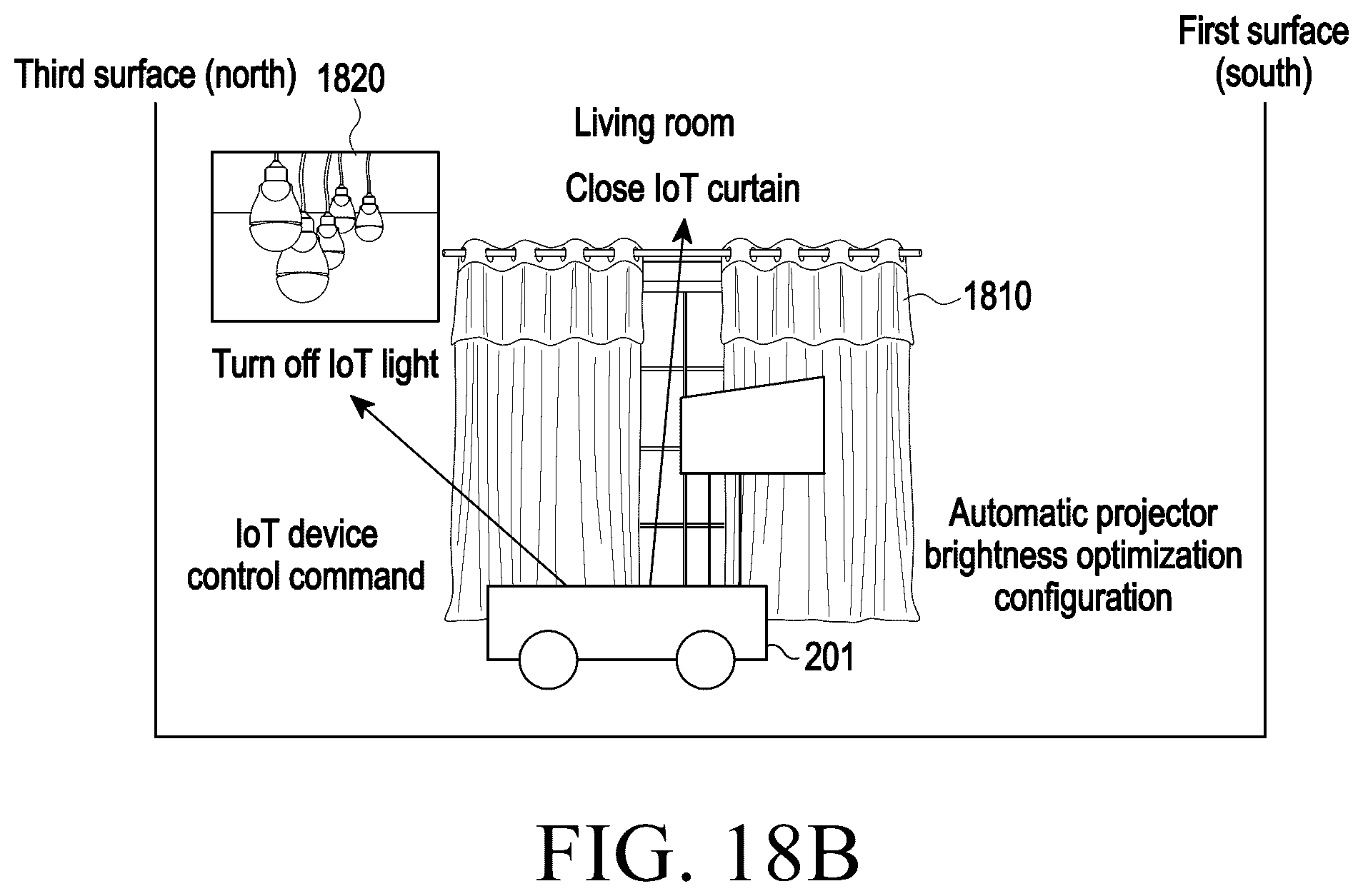 Patent US12581045 Figure 17 – Electronic device including projector for outputting beam and method of operating same