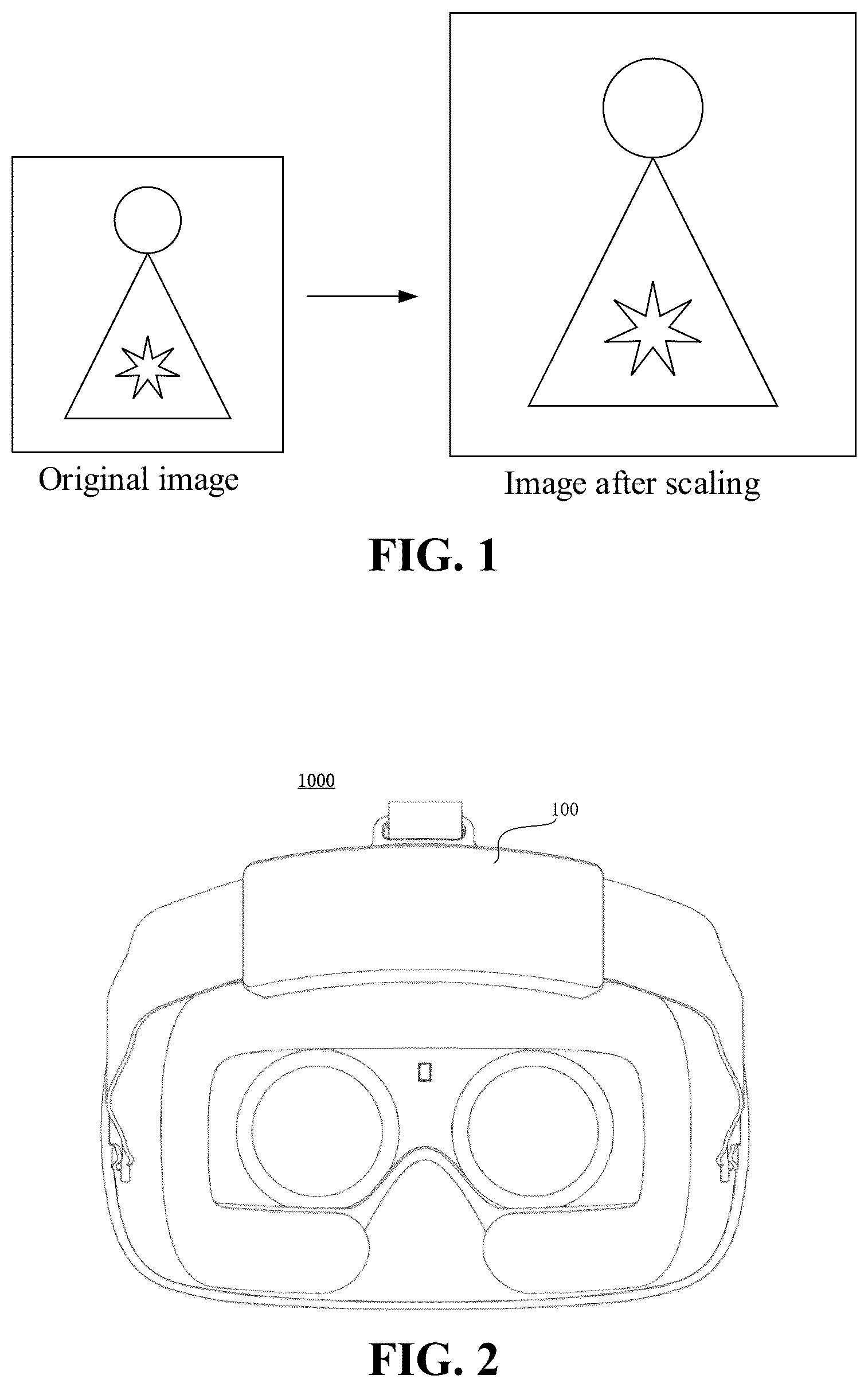 Patent US12581047 — Scaling object to be processed from VR image based on motion vector of user in target direction determined from six-degrees-of-freedom data of VR headset — Figure 1
