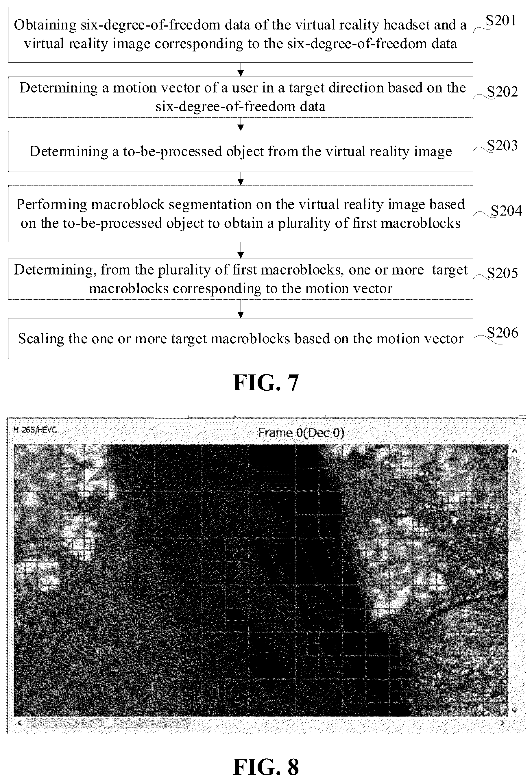 Patent US12581047 Figure 4 – Scaling object to be processed from VR image based on motion vector of user in target direction determined from six-degrees-of-freedom data of VR headset