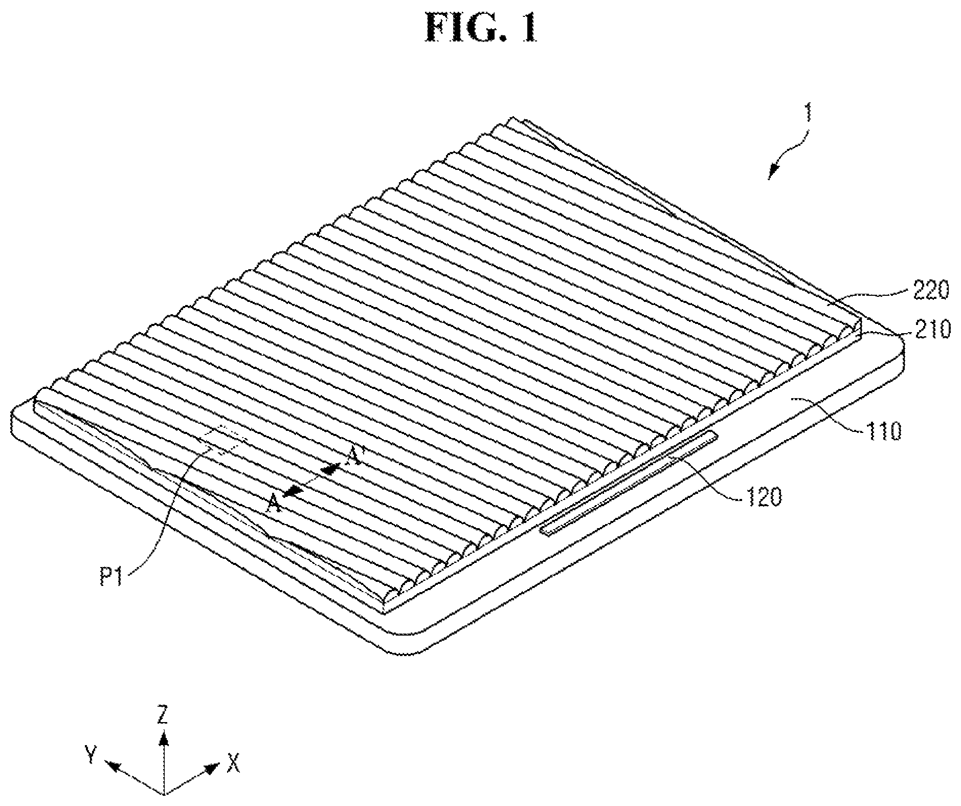 Patent US12581051 Figure 1 – Display device and method for providing stereoscopic image the same