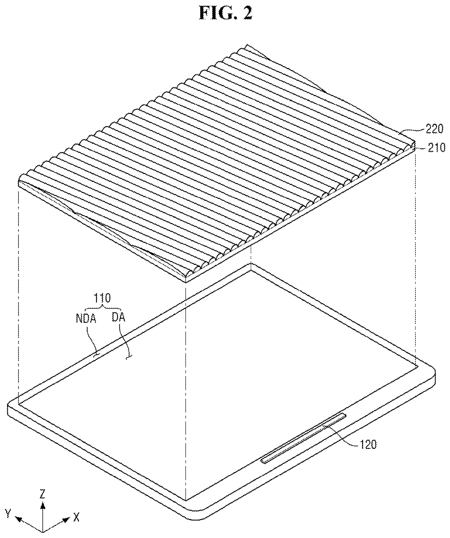 Patent US12581051 Figure 2 – Display device and method for providing stereoscopic image the same