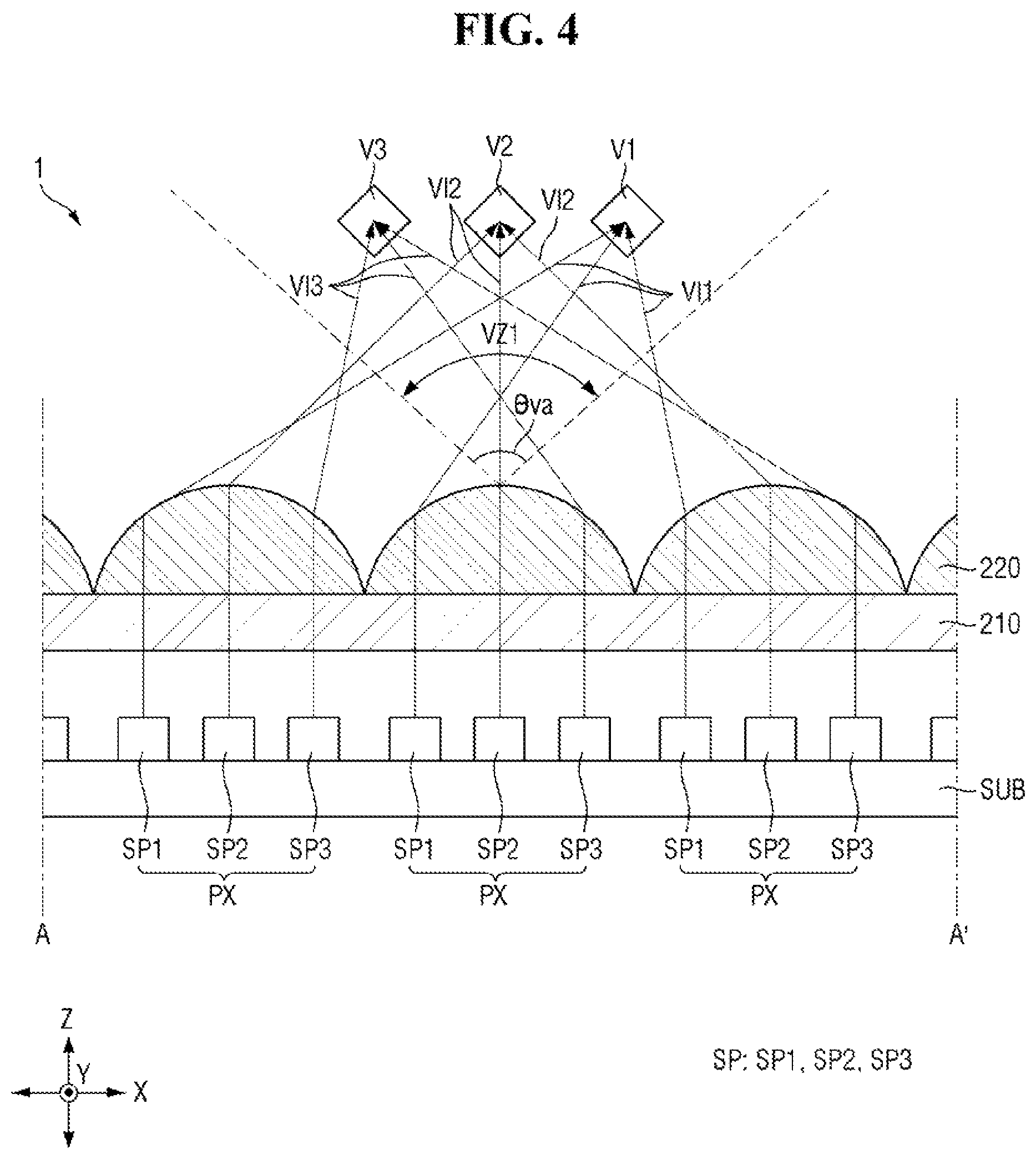 Patent US12581051 Figure 4 – Display device and method for providing stereoscopic image the same