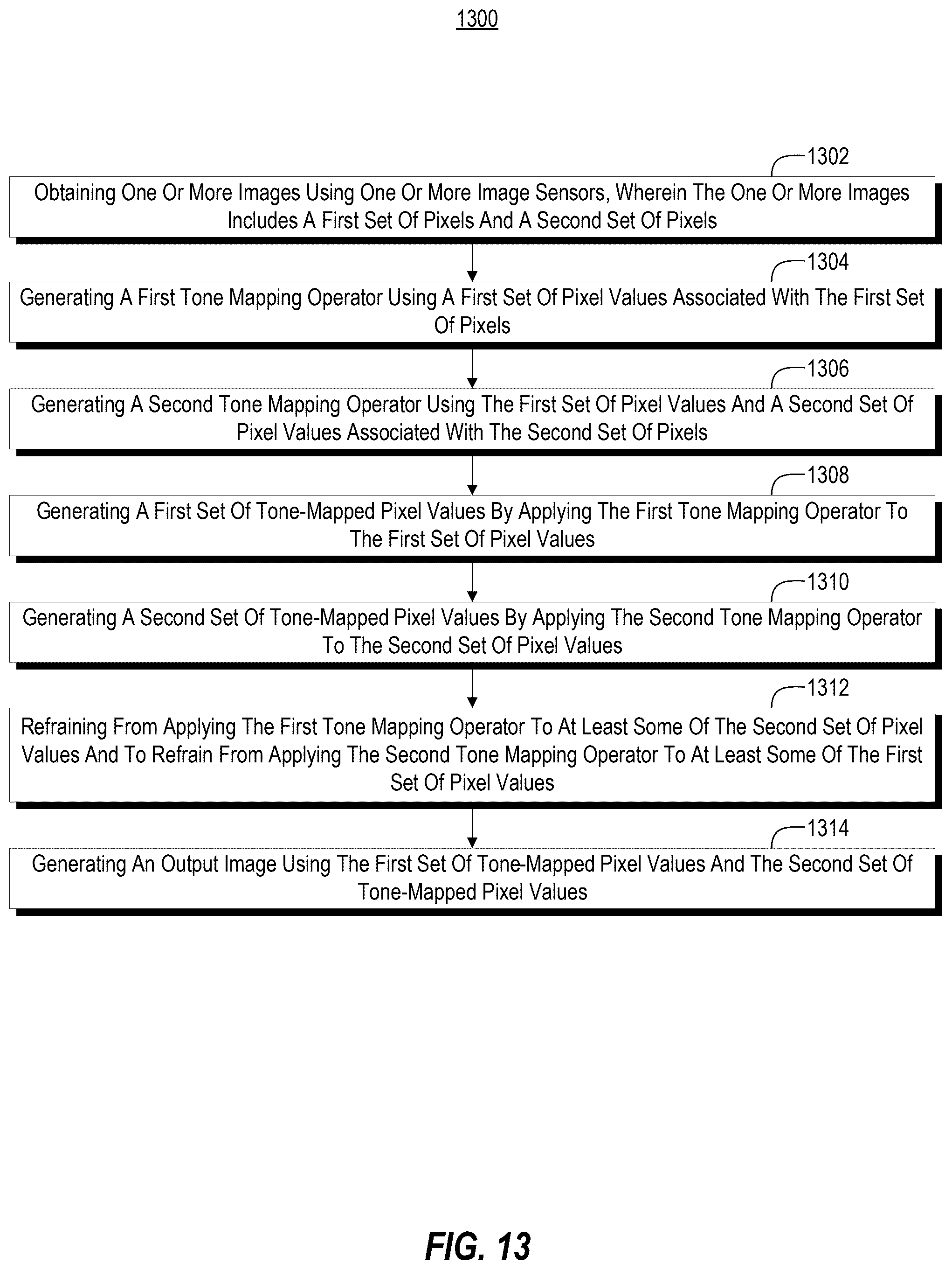 Patent US12581053 Figure 13 – Pass-through zoom mode for head-mounted displays