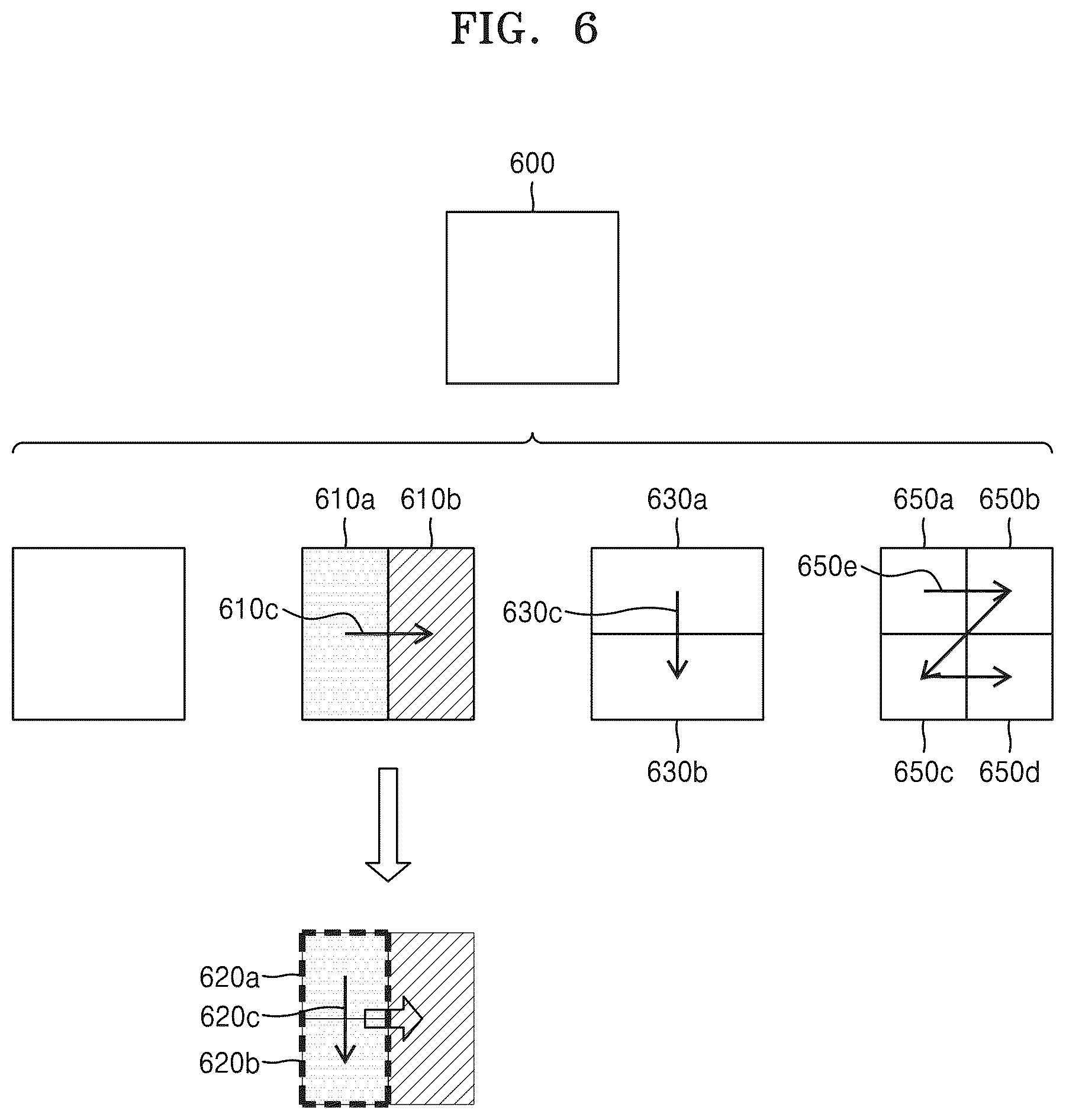 Patent US12581111 Figure 6 – Encoding and decoding method and device for determining a decoding order between a left and a right lower blocks