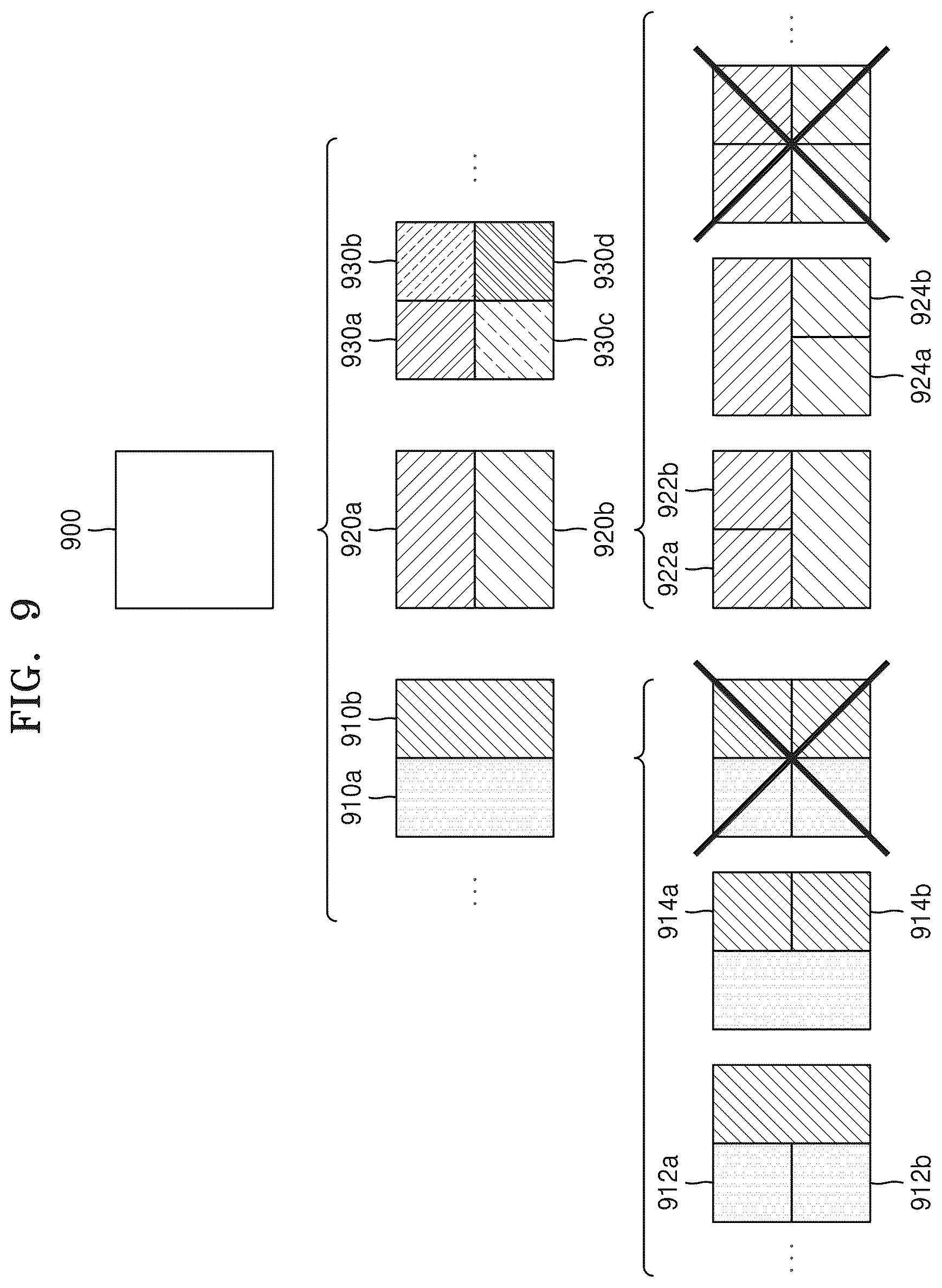 Patent US12581111 Figure 9 – Encoding and decoding method and device for determining a decoding order between a left and a right lower blocks