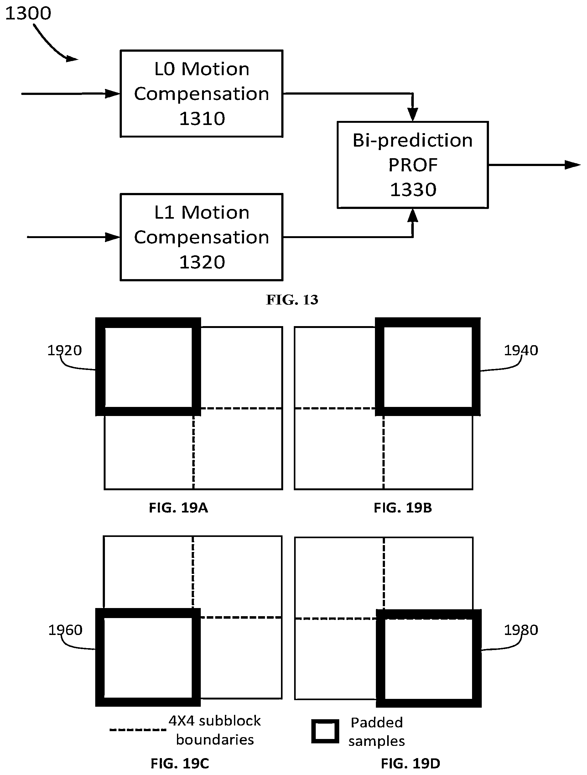 Patent US12581112 Figure 10 – Methods and apparatuses for prediction refinement with optical flow, bi-directional optical flow, and decoder-side motion vector refinement