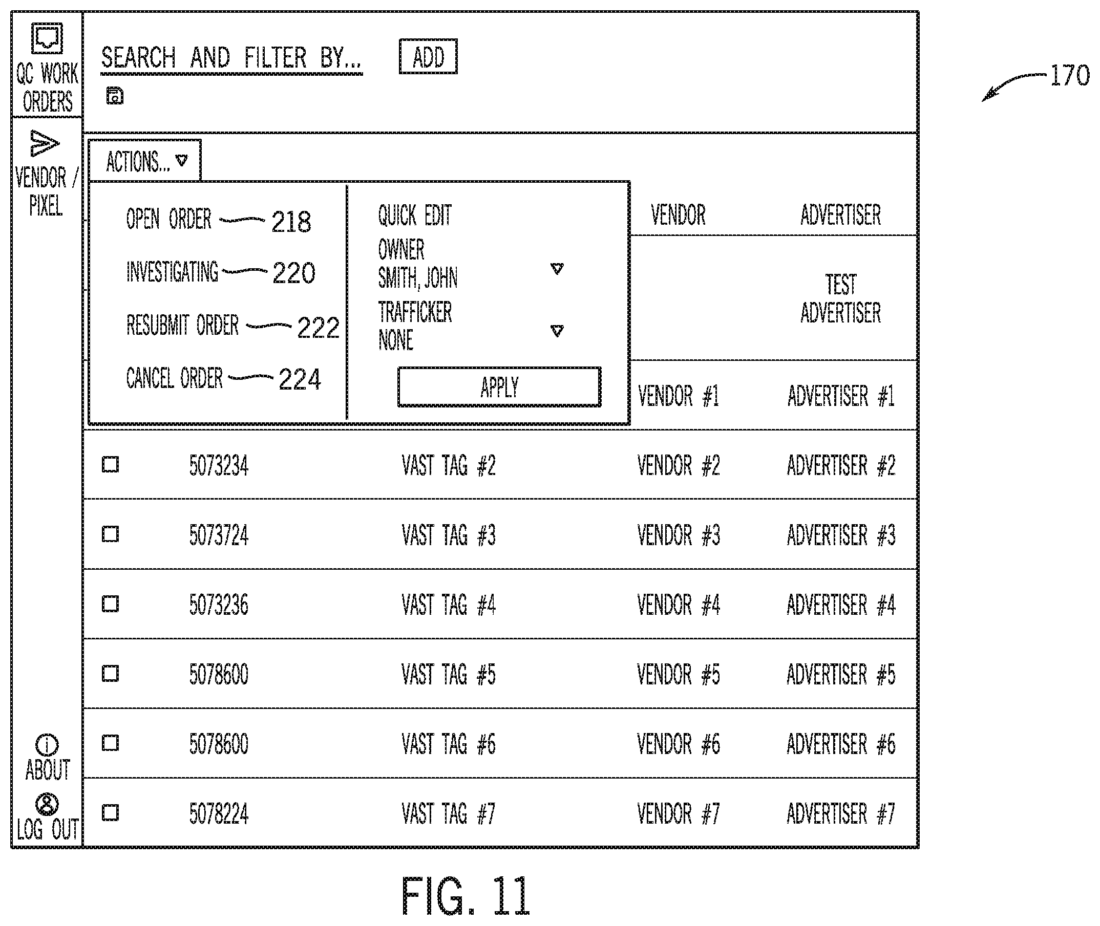 Patent US12581147 Figure 11 – Systems and methods for controlling quality of content