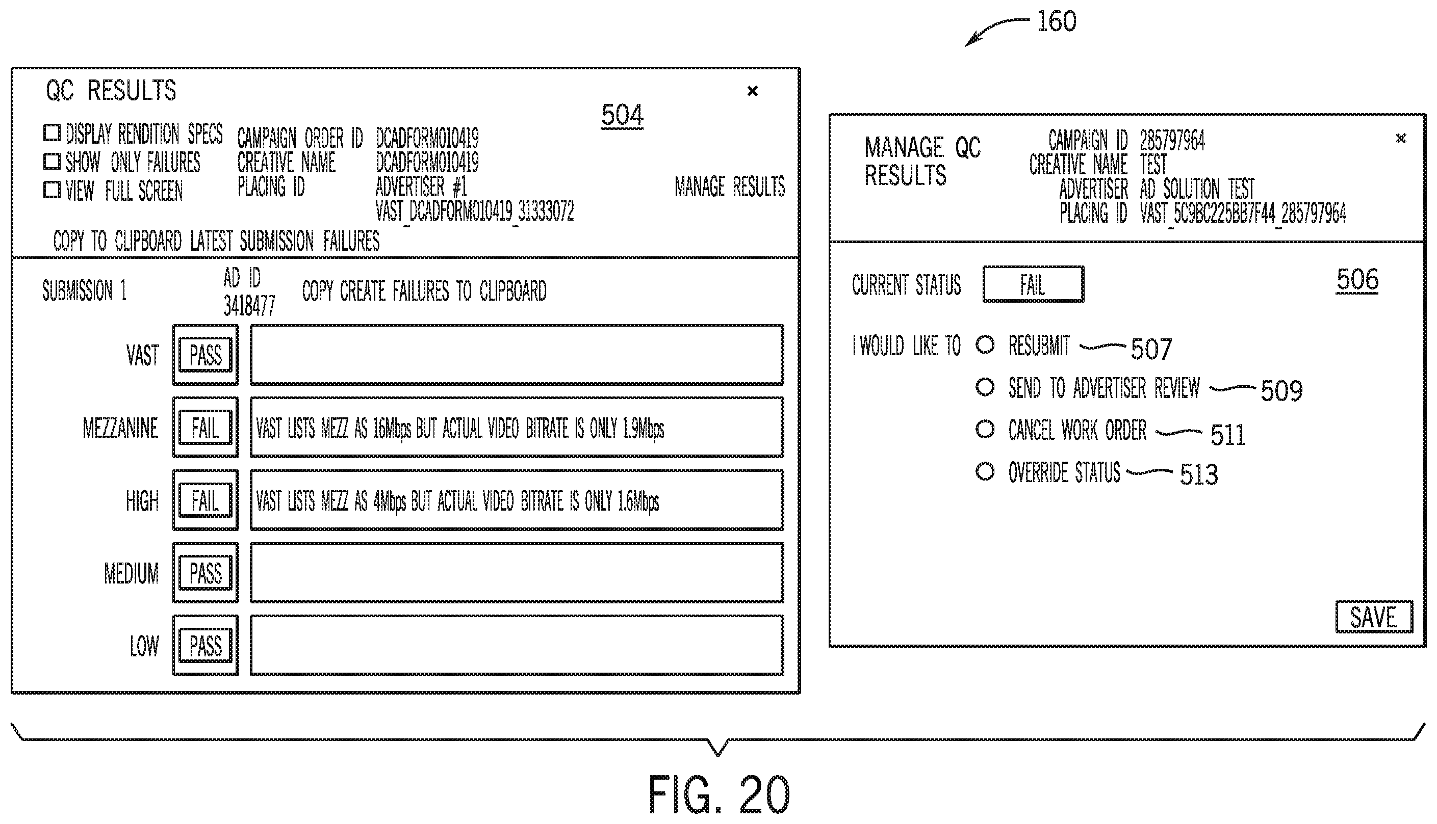 Patent US12581147 Figure 20 – Systems and methods for controlling quality of content