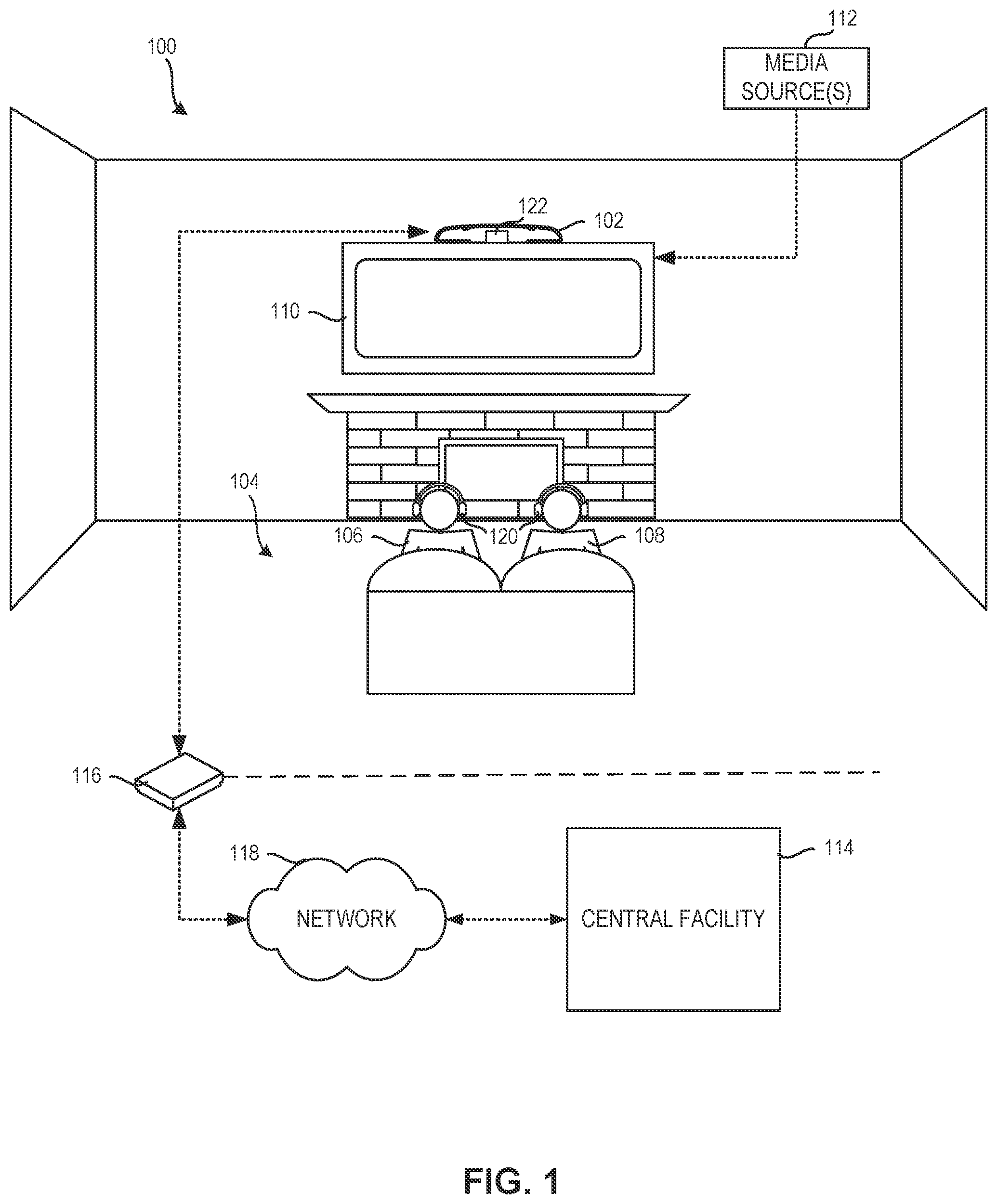 Patent US12581155 Figure 1 – Methods, system and article of manufacture, and apparatus to identify media using screen capture