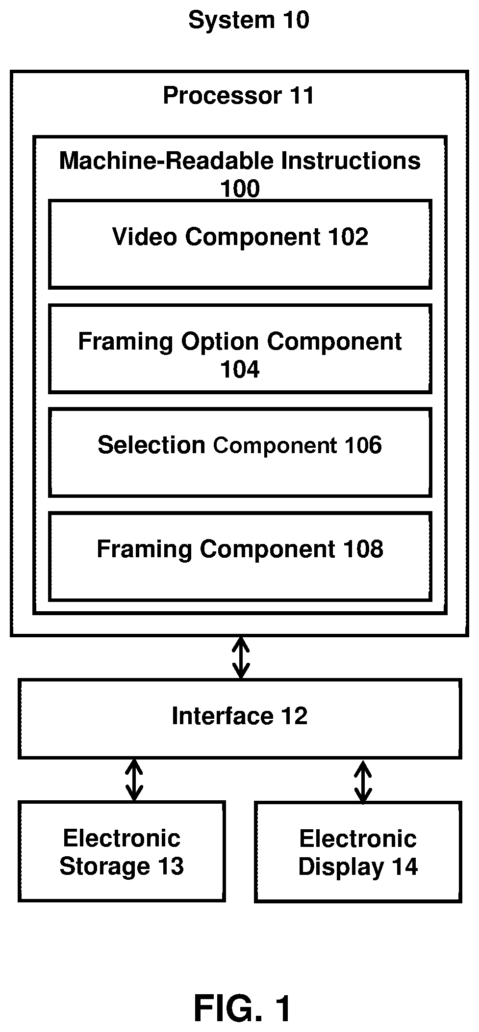 Patent US12581160 Figure 1 – Systems and methods for framing videos