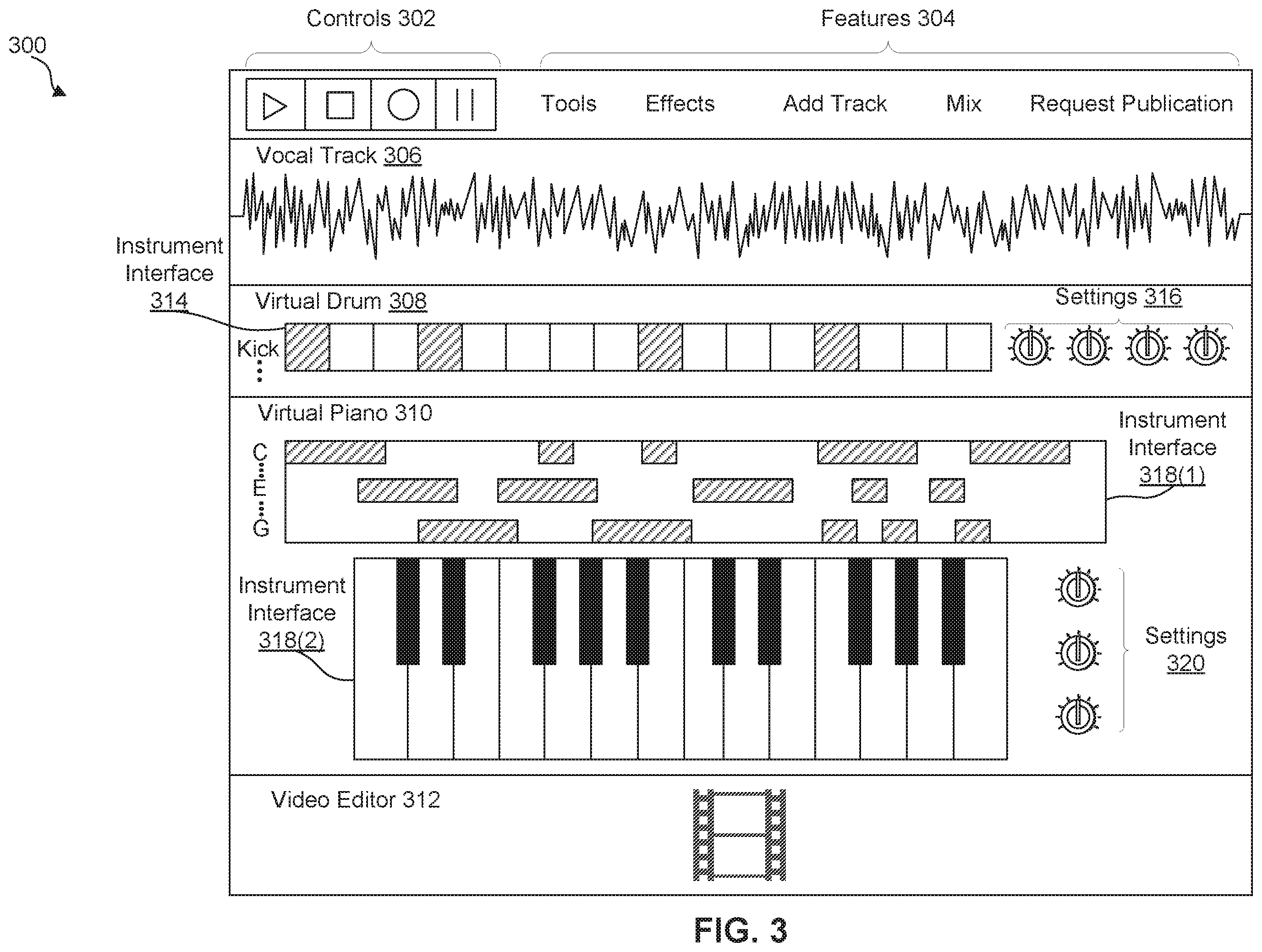 Patent US12581165 Figure 3 – System and method for audio visual content creation and publishing within a controlled environment